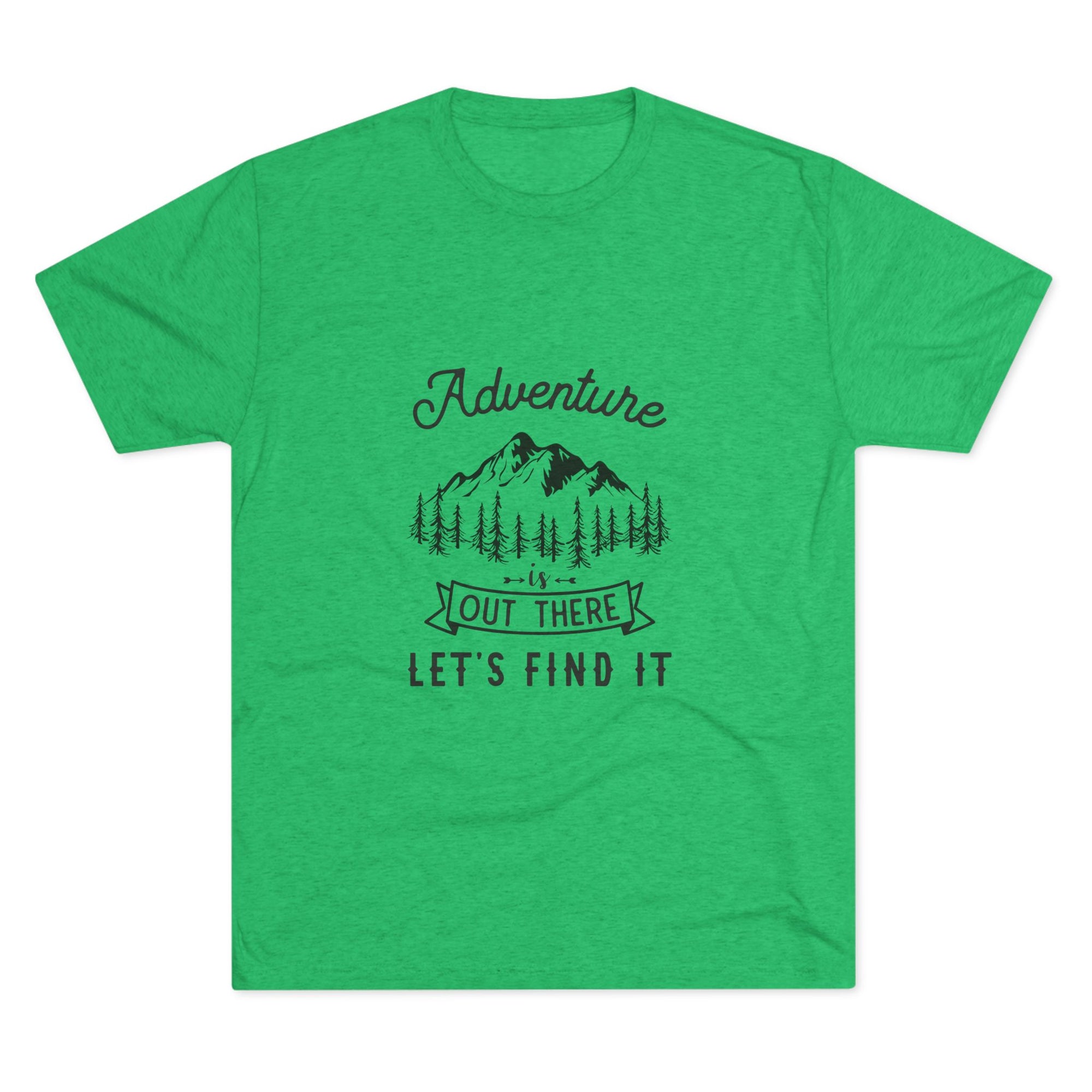 Camping Adventure Tri-Blend Tee - Out There Let's Find It