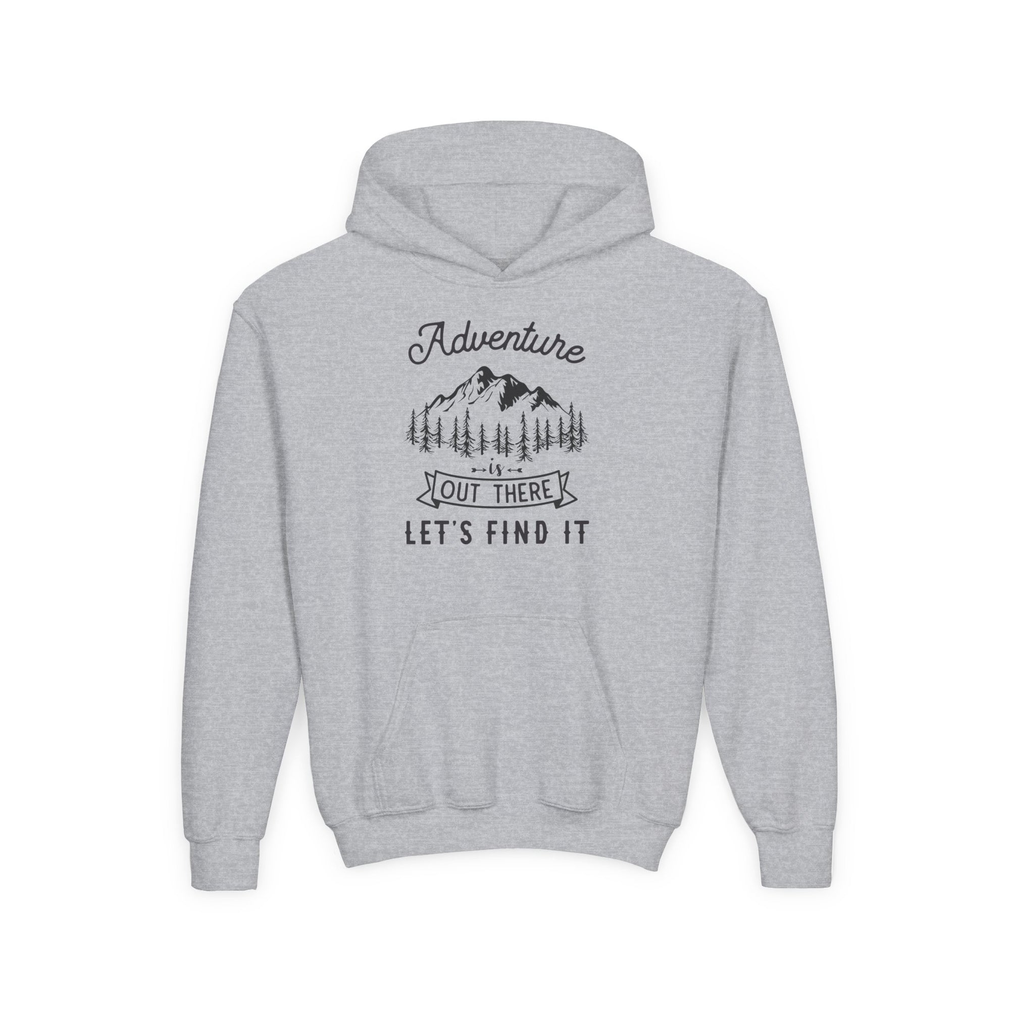 Adventure Awaits Kids Sweatshirt, Youth Outdoor Hoodie, Nature Lover Gift, Camping Sweatshirt, Adventure is Out There Sweatshirt