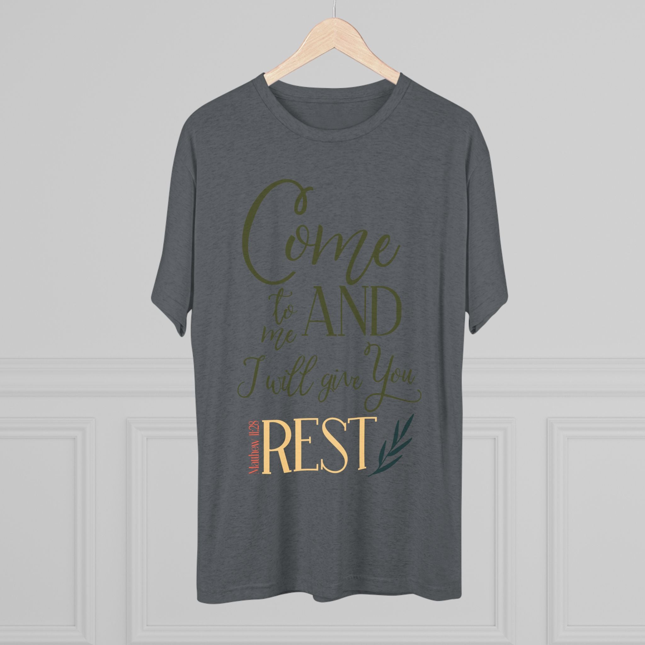 Crew Tee - 'Come to me and I will give you rest' T-Shirt