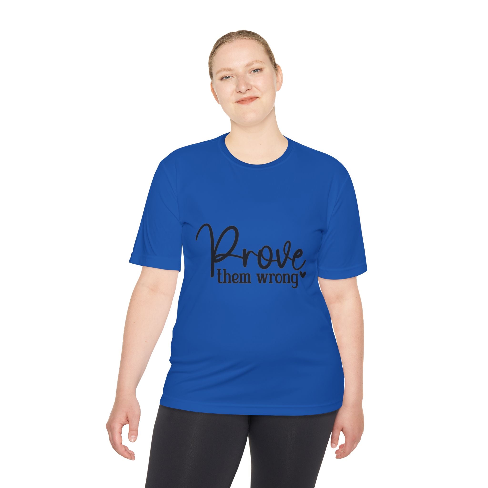 Moisture Wicking Tee - Prove them wrong, Inspirational Workout Shirt, Unisex Gym Top, Motivational Exercise T-Shirt, Fitness Apparel