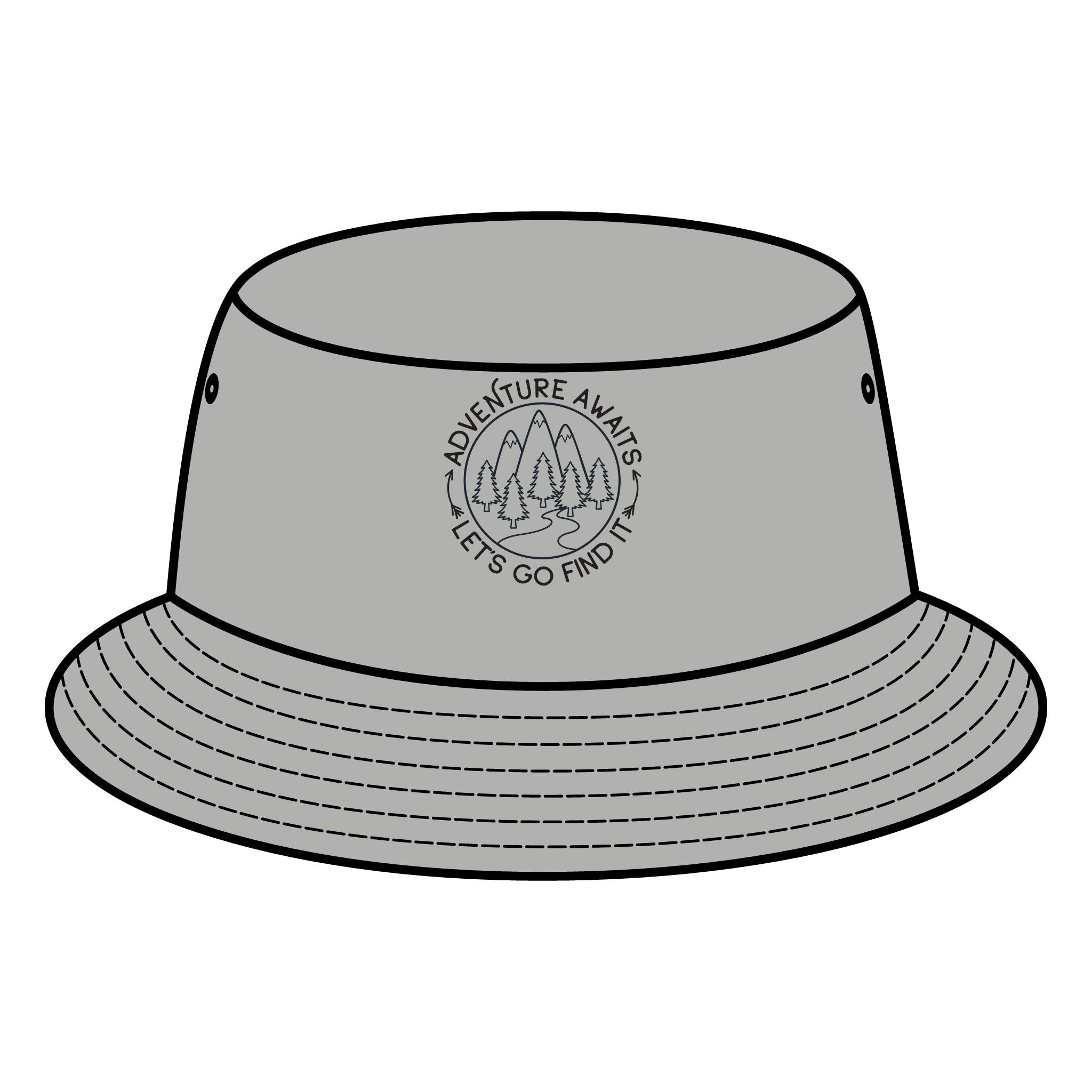 Bucket Hat Adventure Awaits Let's Go Find It