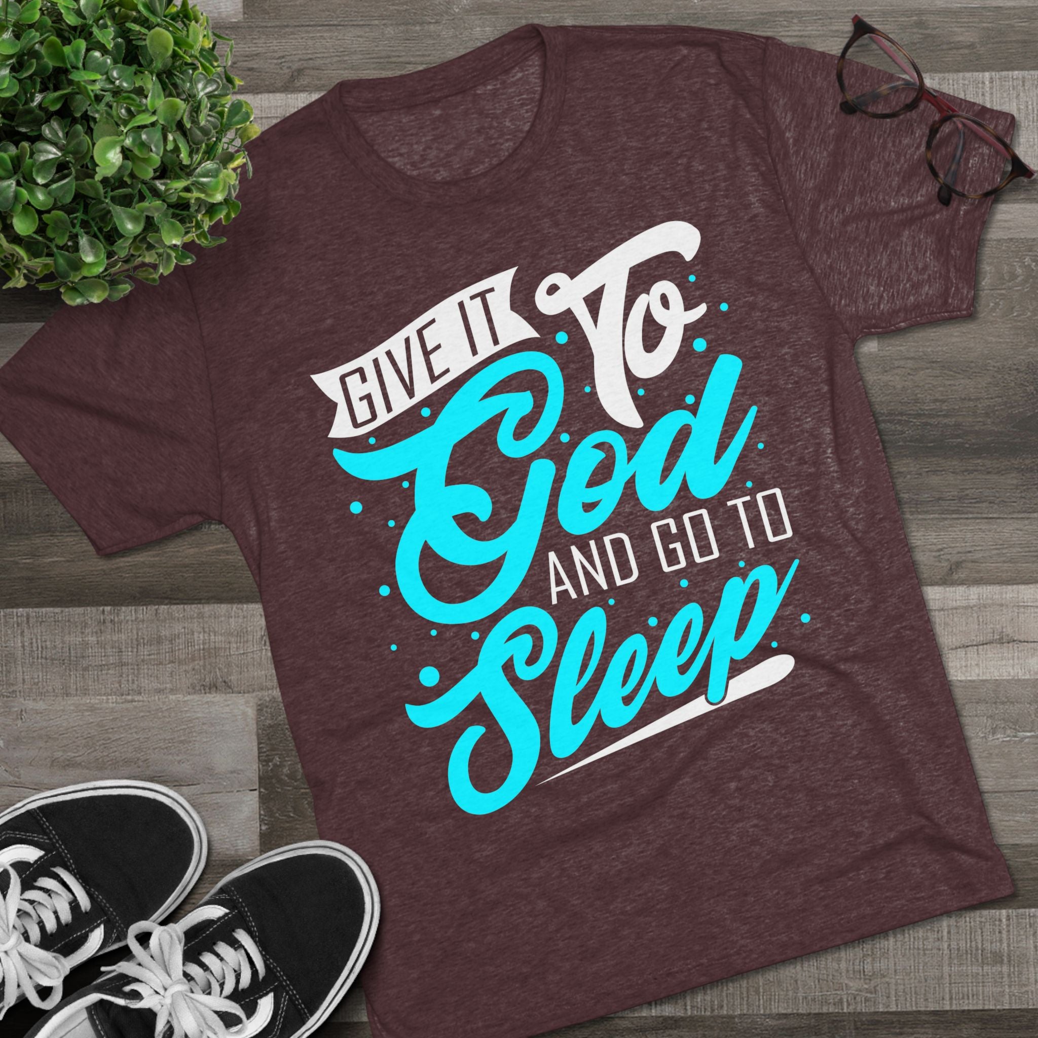 God Sleep Unisex Tri-Blend Crew Tee, Relaxation Shirt, Gift for Sleep Lovers, Comfortable Casual Wear, Perfect for Everyday