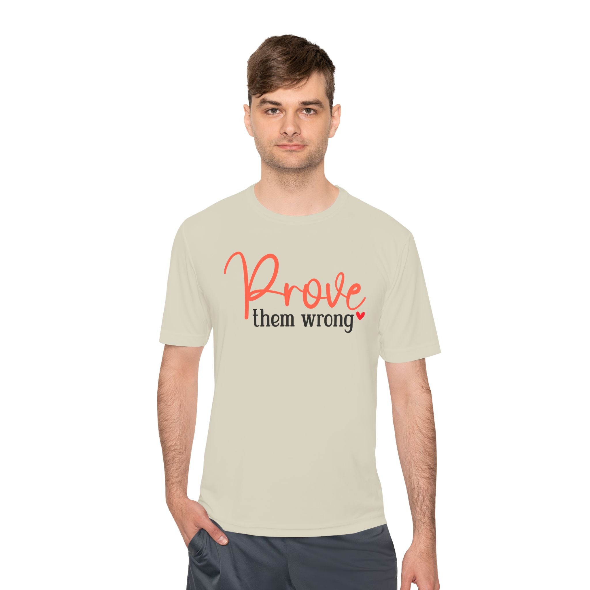 Moisture Wicking Tee - Prove them wrong, Inspirational Workout Shirt, Unisex Gym Top, Motivational Exercise T-Shirt, Fitness Apparel