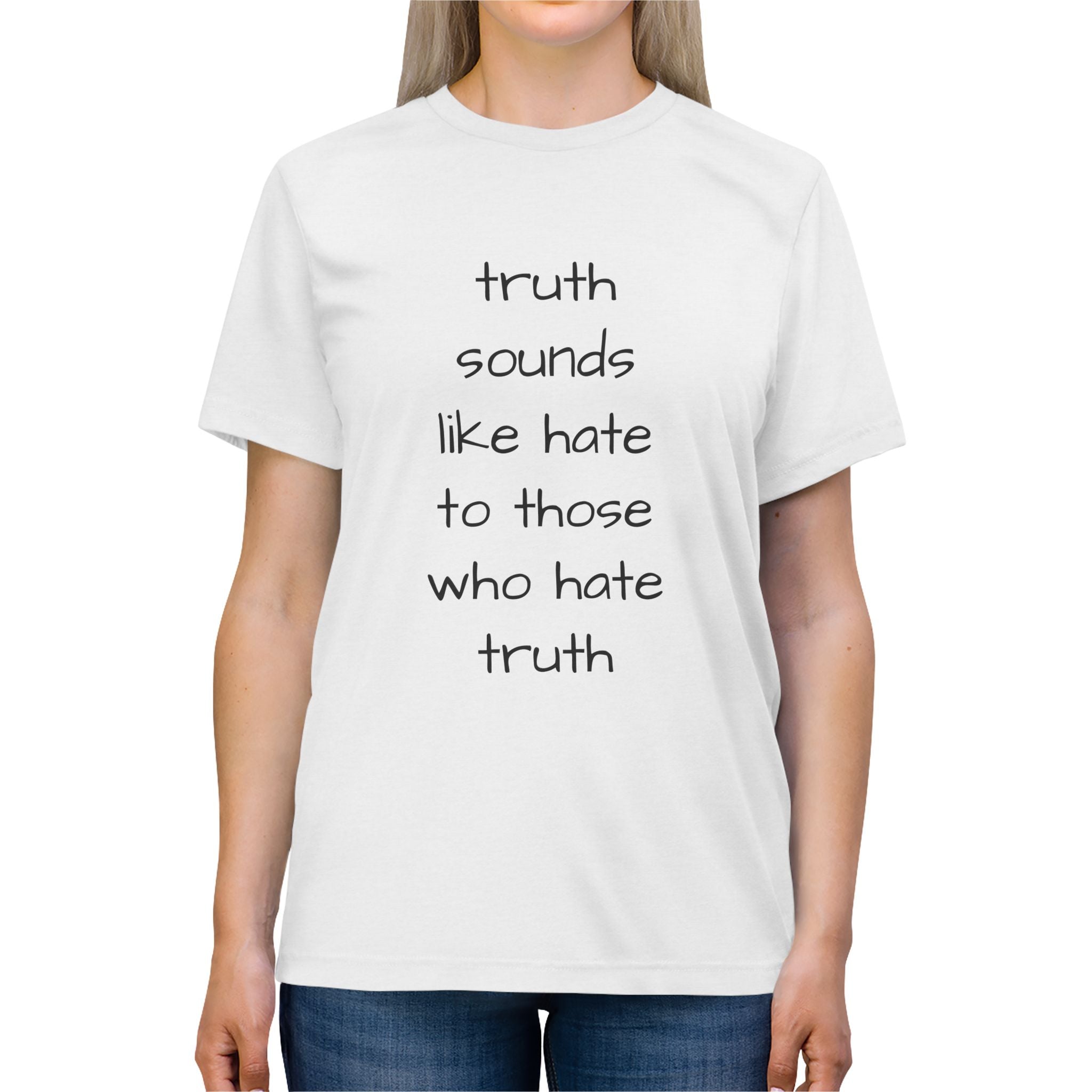 Truth Quotes Unisex Triblend Tee, Inspirational Graphic Tee, Philosophy T-Shirt, Think Deep Shirt, Wisdom Quote Top