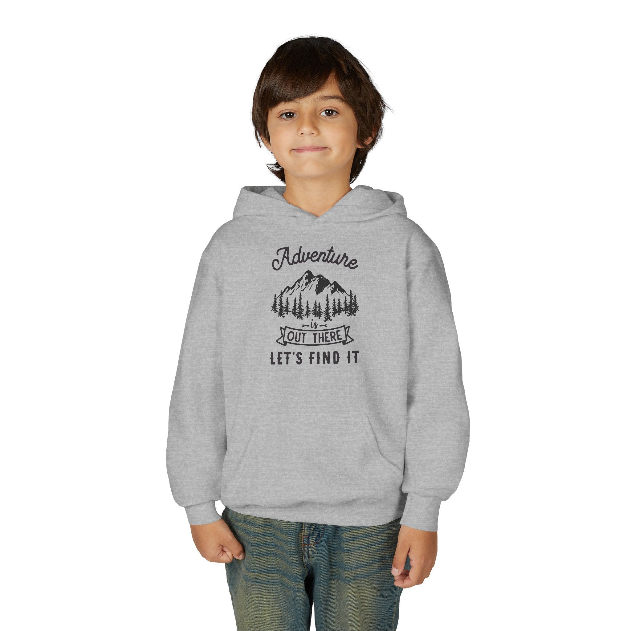 Adventure Awaits Kids Sweatshirt, Youth Outdoor Hoodie, Nature Lover Gift, Camping Sweatshirt, Adventure is Out There Sweatshirt