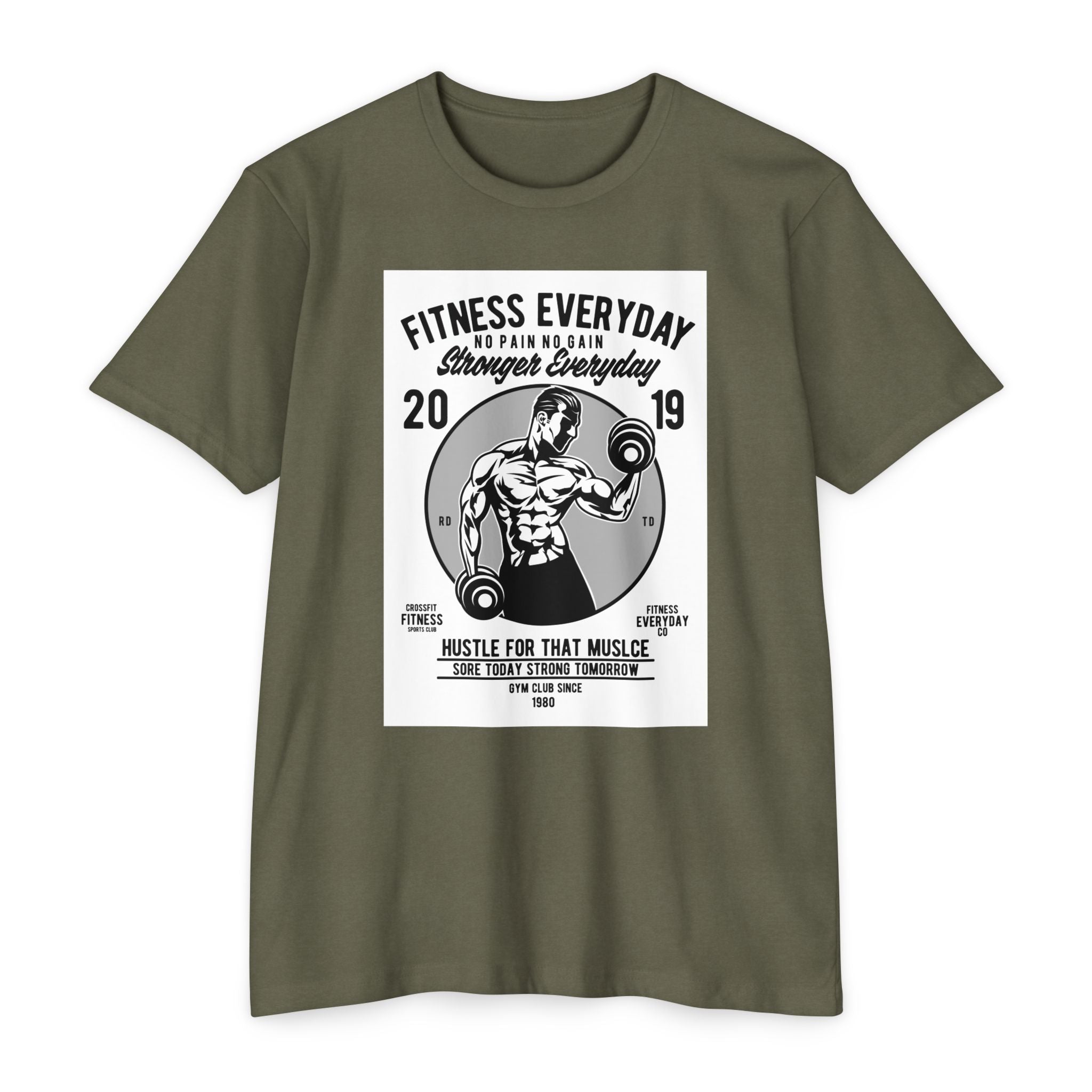 Fitness Everyday Unisex CVC Jersey T-shirt | Gym Shirt, Workout Tee, Fitness Apparel, Motivational Shirt, Gift for Him/Her