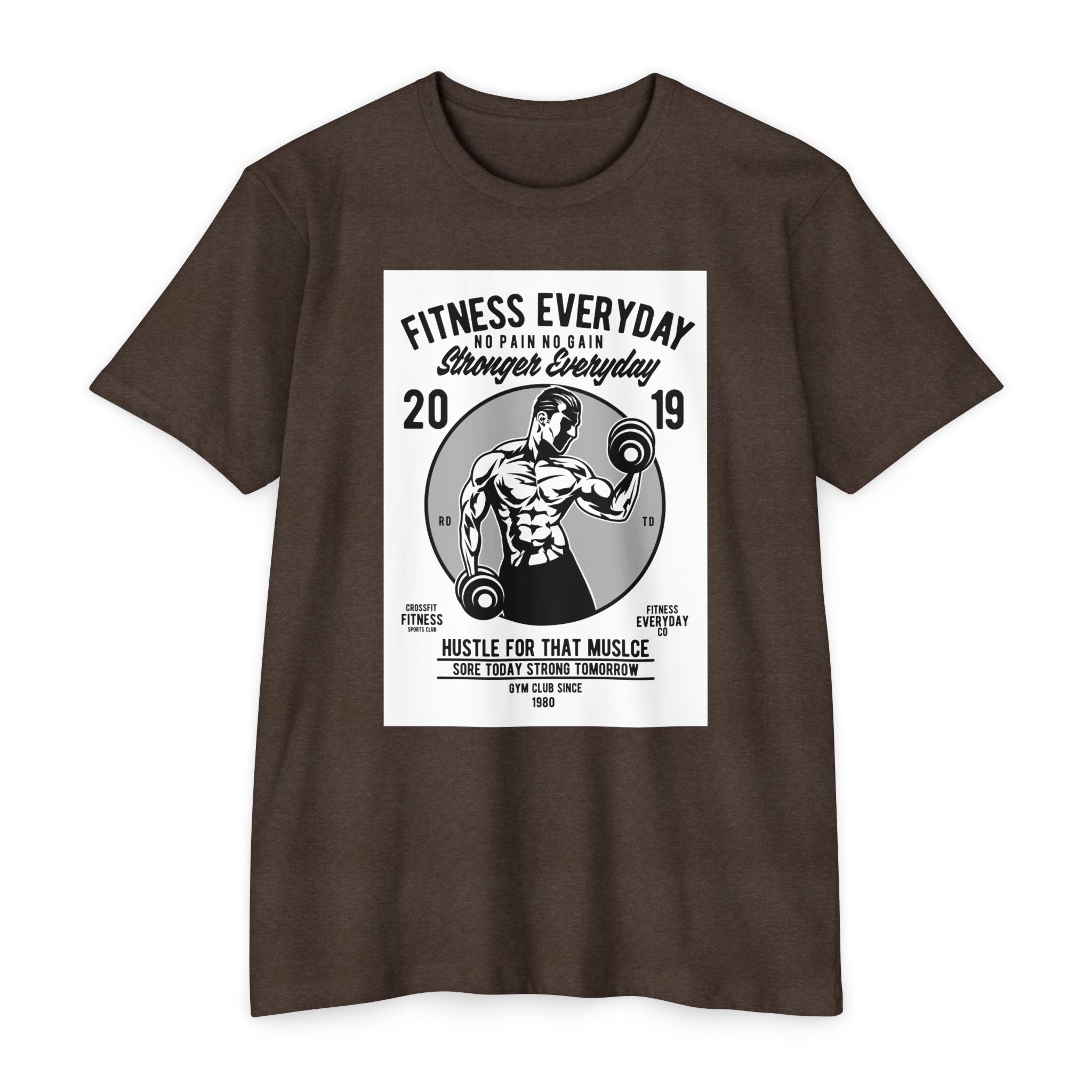 Fitness Everyday Unisex CVC Jersey T-shirt | Gym Shirt, Workout Tee, Fitness Apparel, Motivational Shirt, Gift for Him/Her