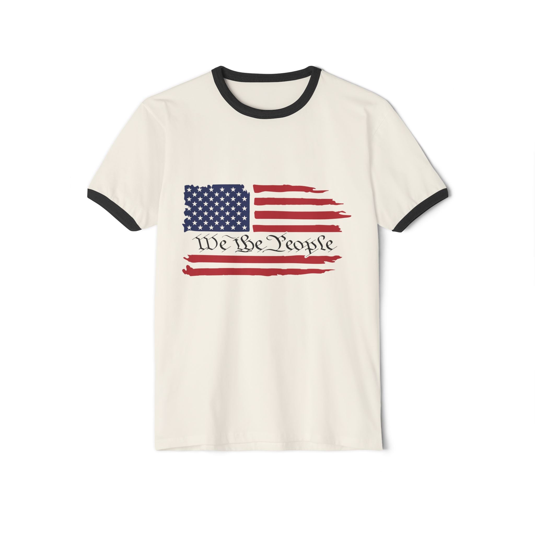 American Flag Ringer T-Shirt