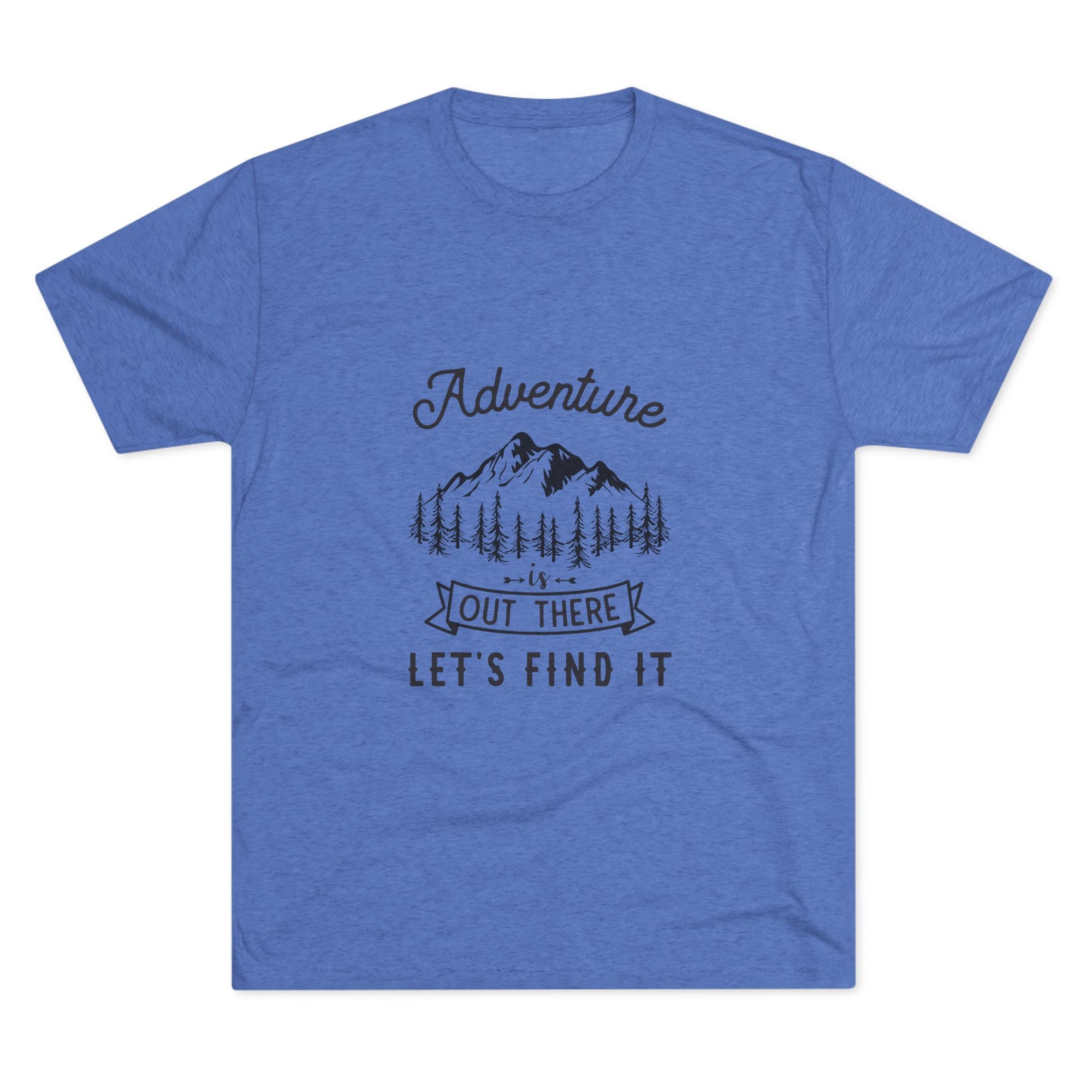 Camping Adventure Tri-Blend Tee - Out There Let's Find It
