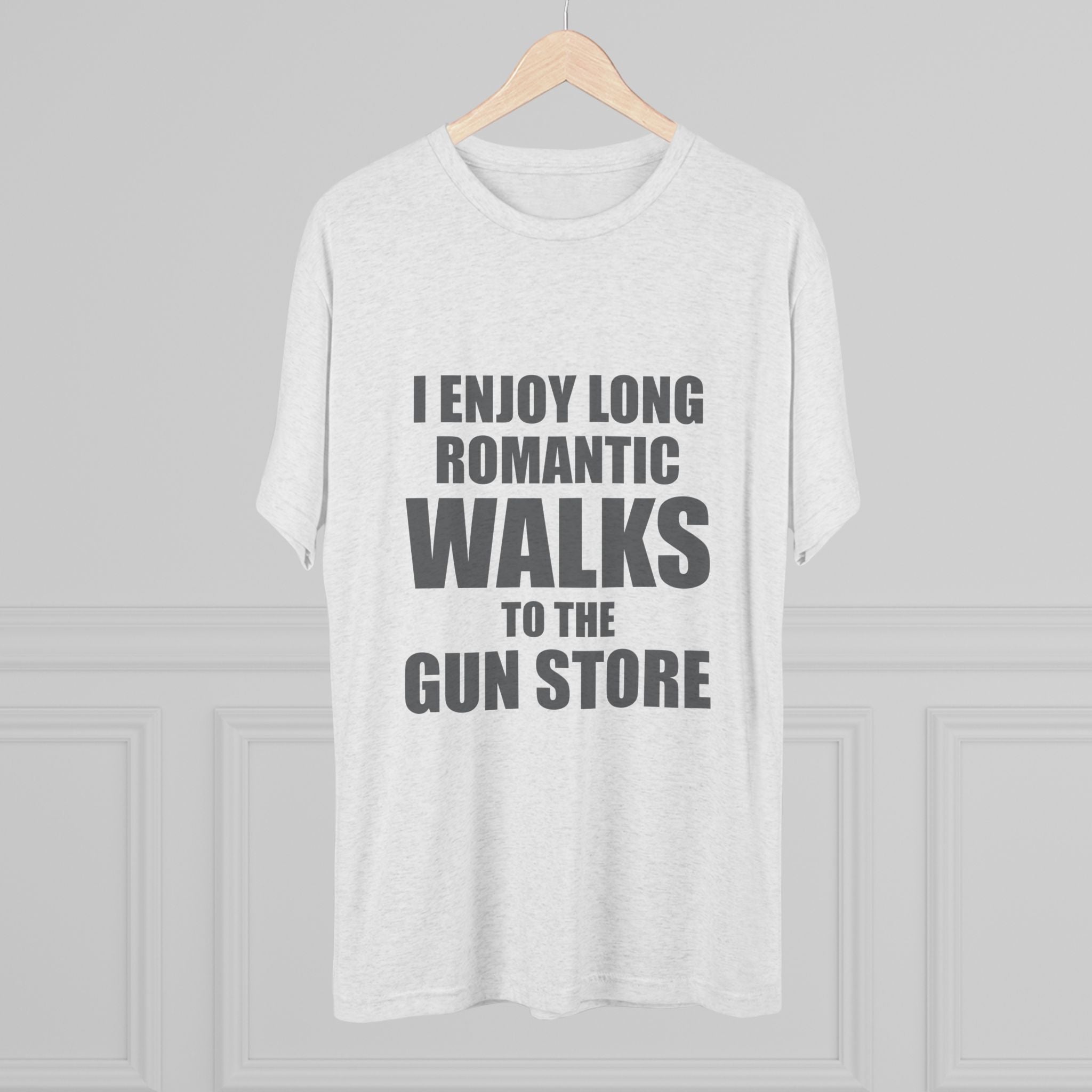Gun Lover's Tri-Blend Tee - Romantic Walks Design