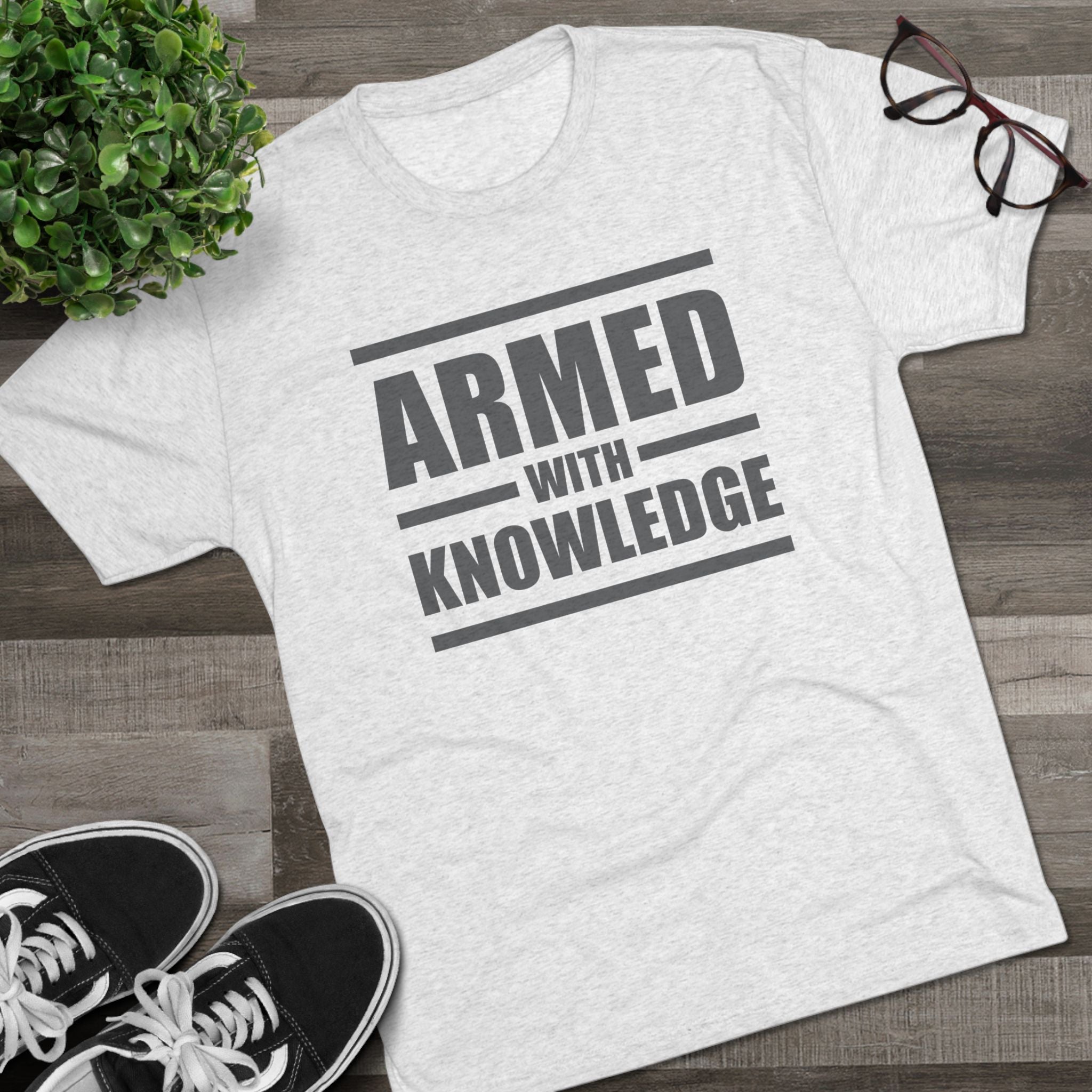 Knowledge Seeker Tri-Blend Tee - Armed with Knowledge