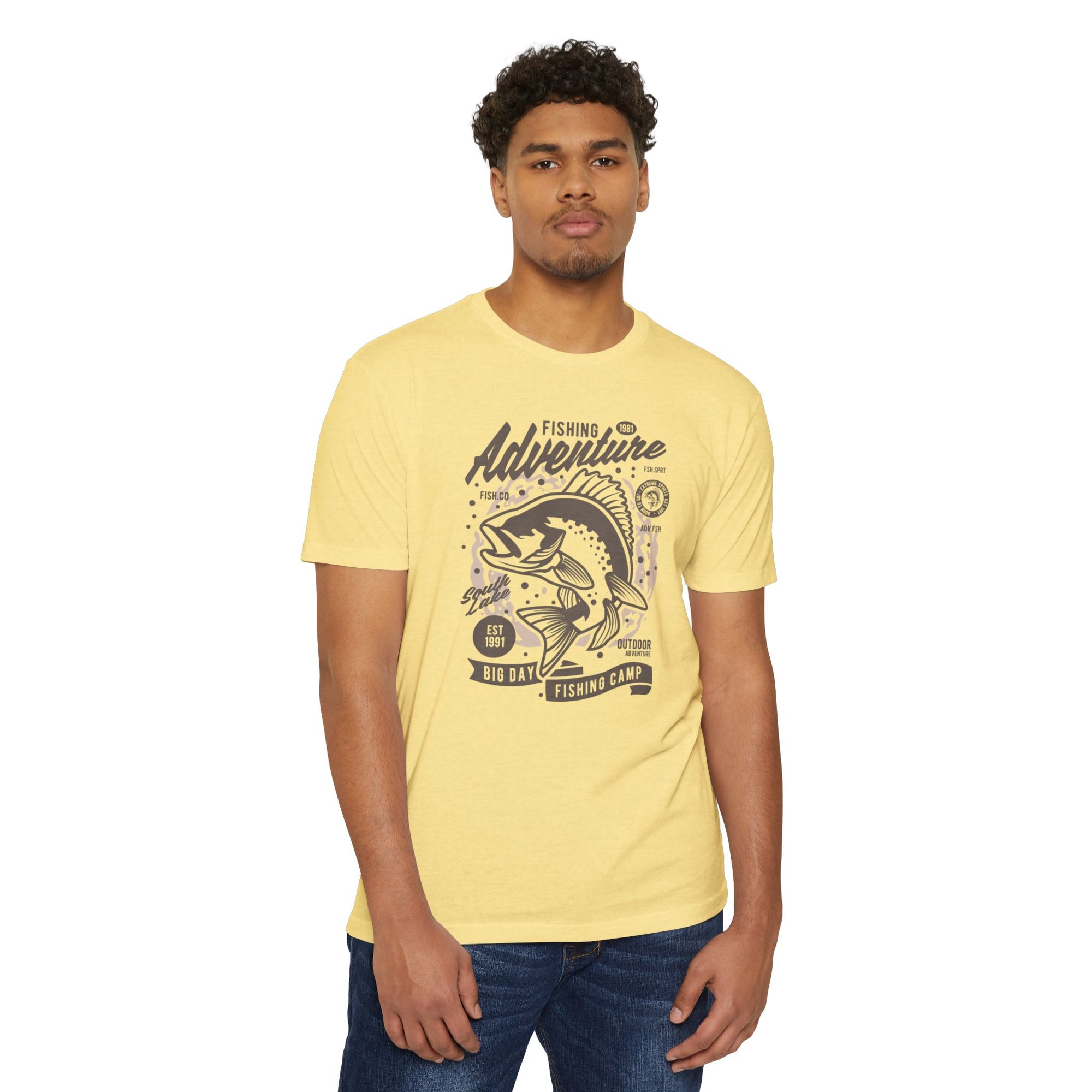 Fishing Adventure T-Shirt | Retro Fishing Tee, Outdoor Enthusiast Shirt, Father's Day Gift, Camp Apparel, Fishing Camp Style