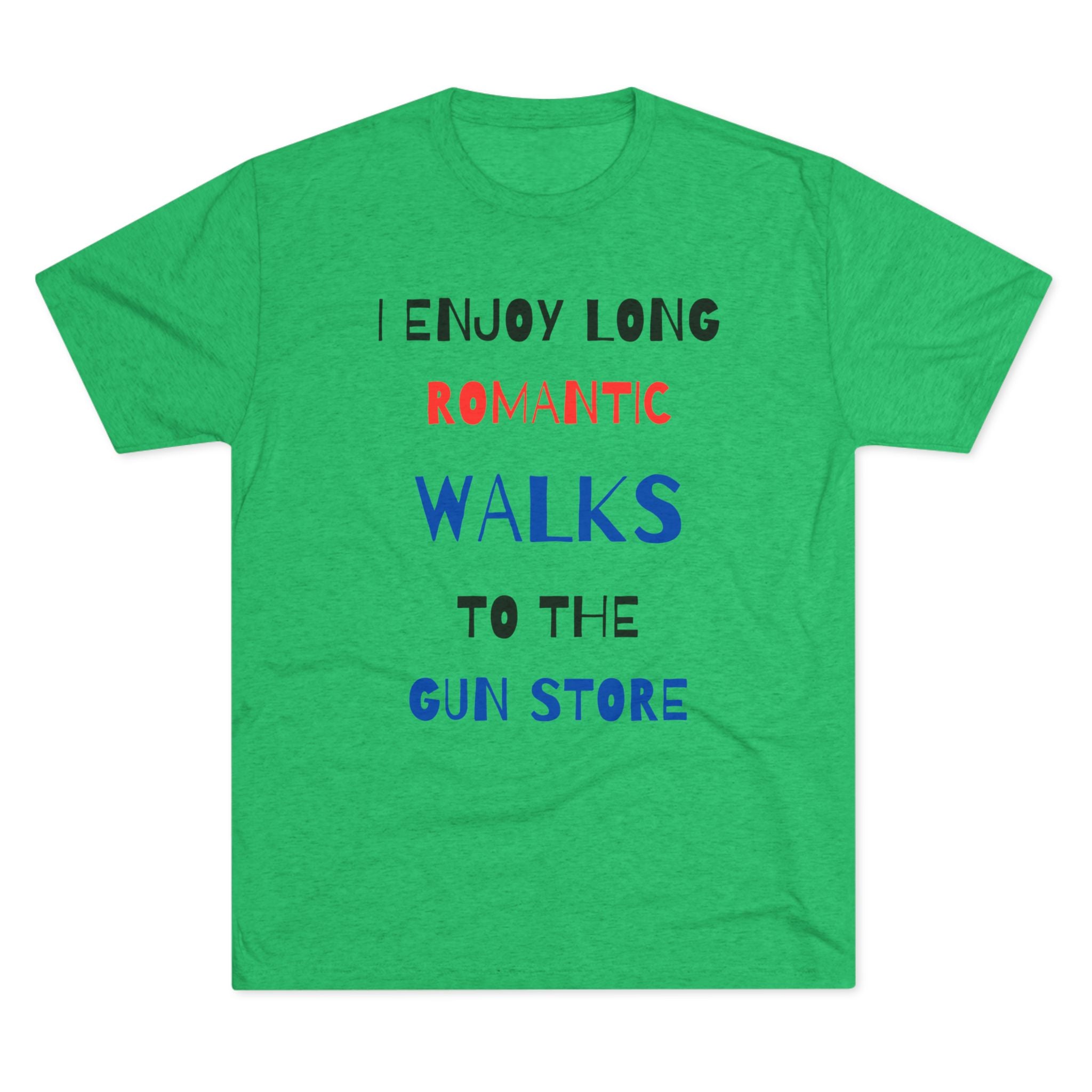 Gun Lover's Tri-Blend Tee - Romantic Walks Design