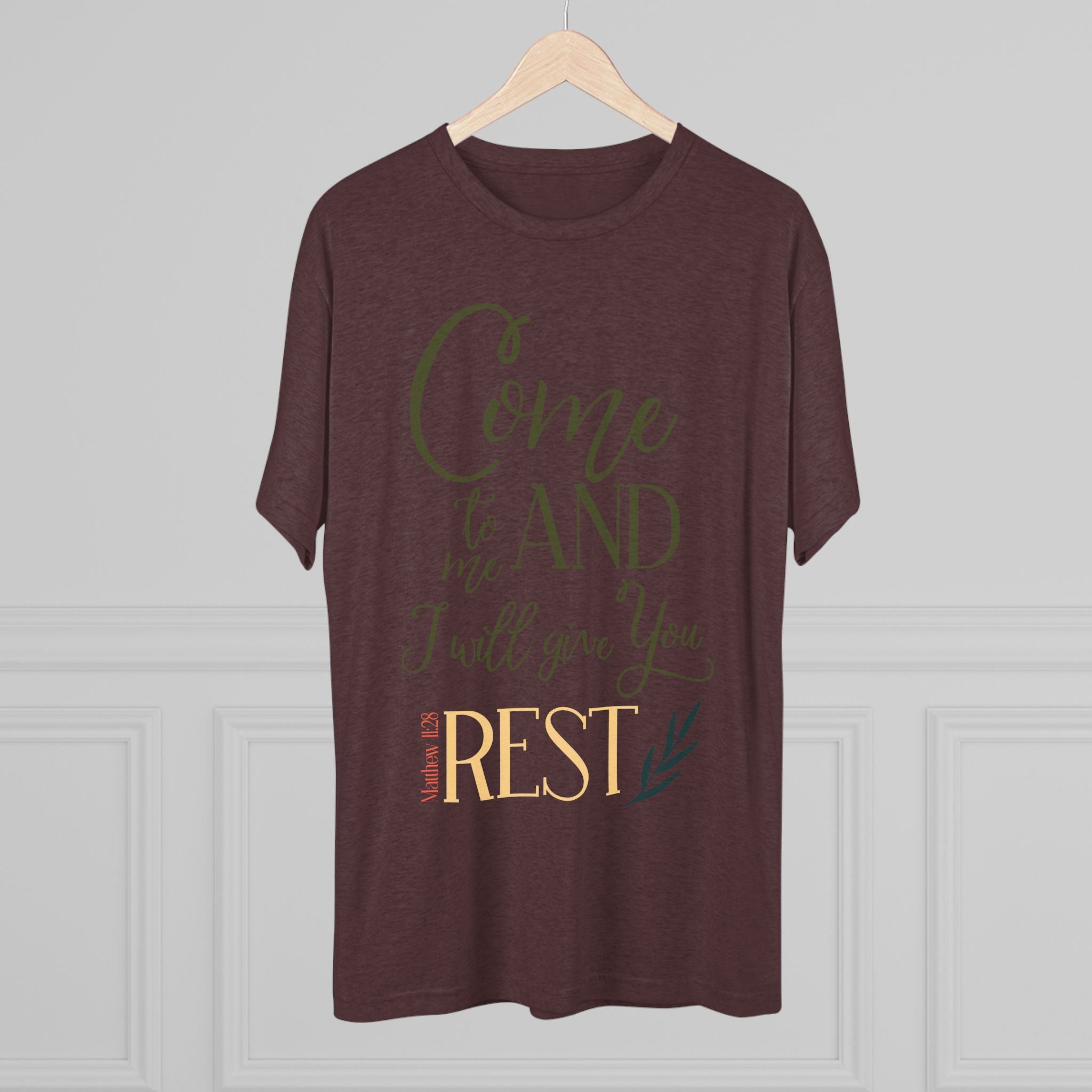 Crew Tee - 'Come to me and I will give you rest' T-Shirt