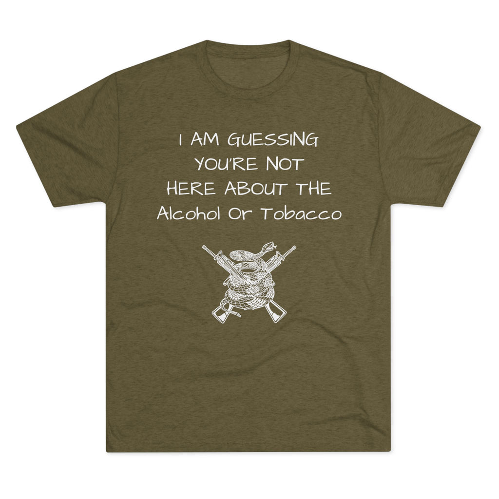 Tri-Blend Crew Tee - Alcohol or Tobacco Design