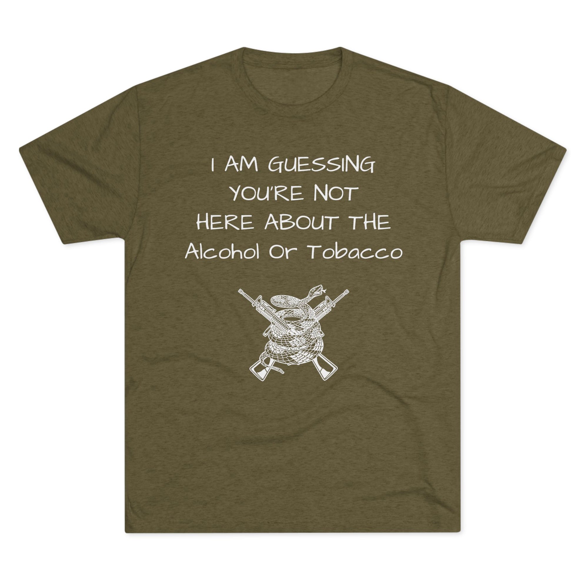 Tri-Blend Crew Tee - Alcohol or Tobacco Design