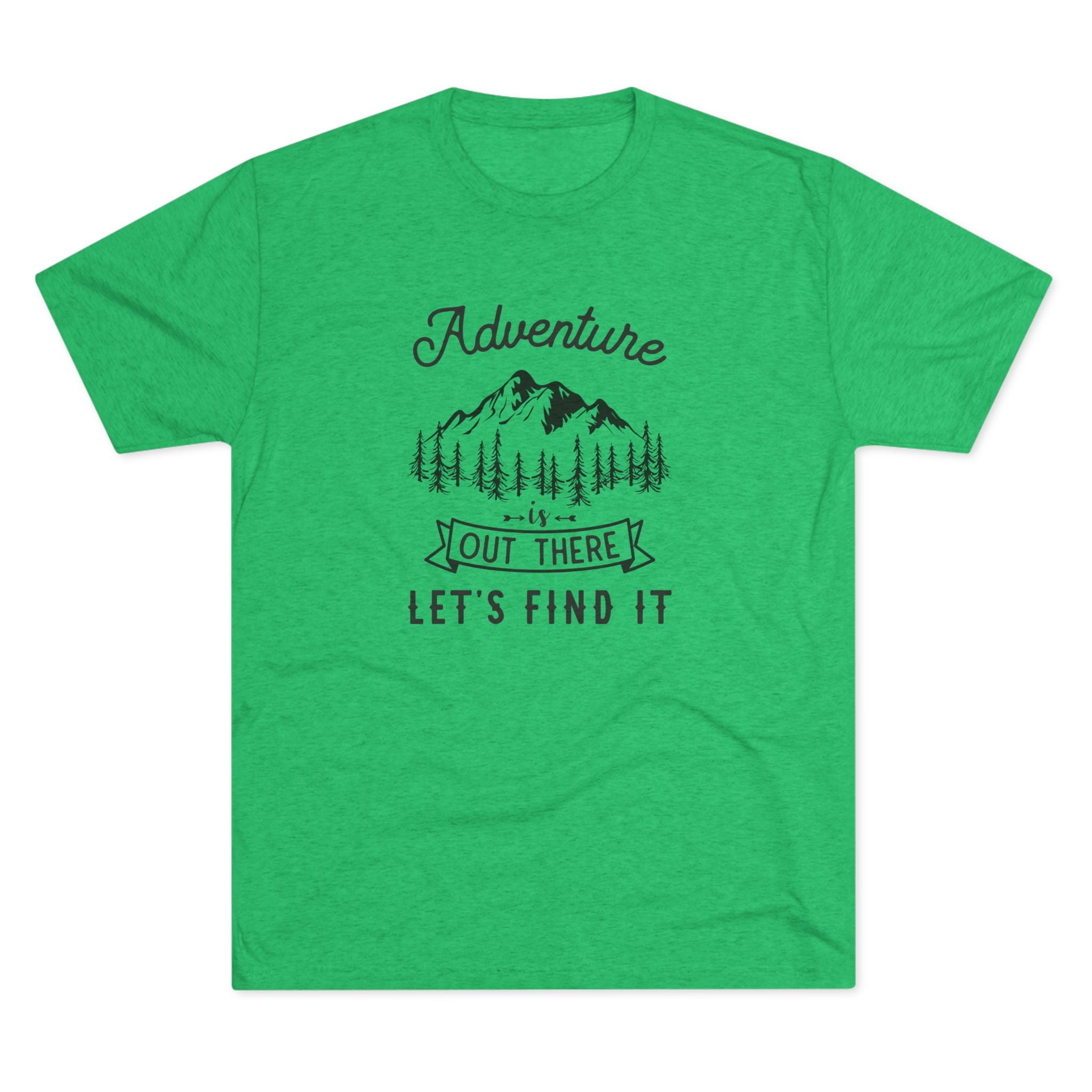 Camping Adventure Tri-Blend Tee - Out There Let's Find It