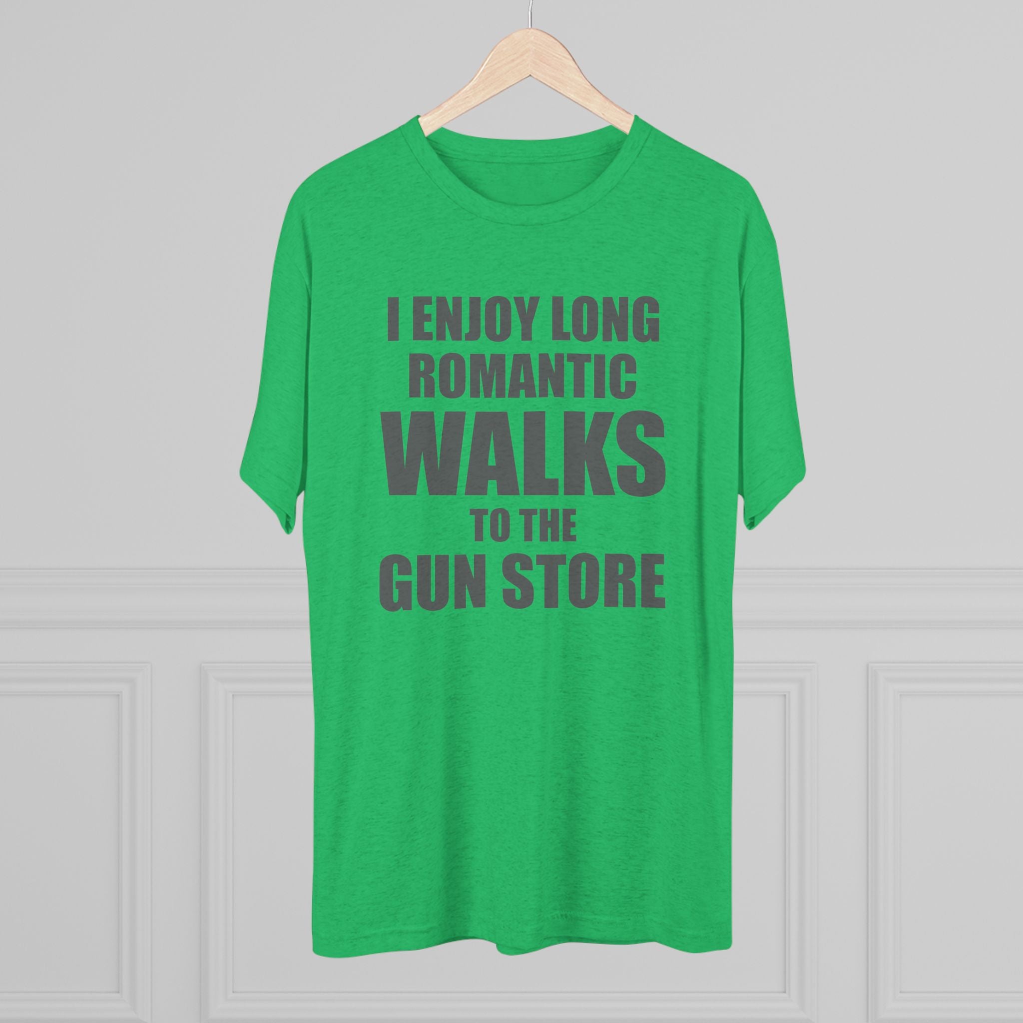 Gun Lover's Tri-Blend Tee - Romantic Walks Design