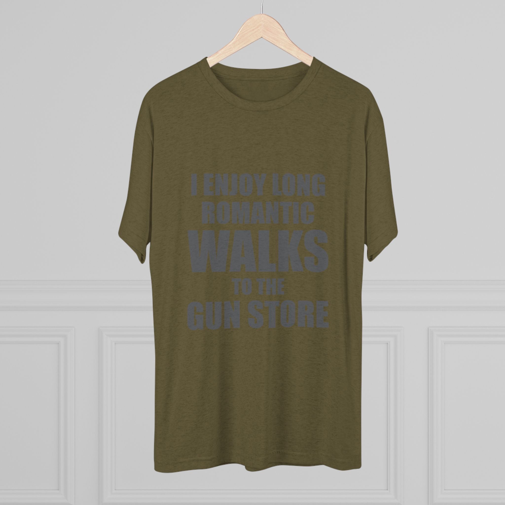 Gun Lover's Tri-Blend Tee - Romantic Walks Design