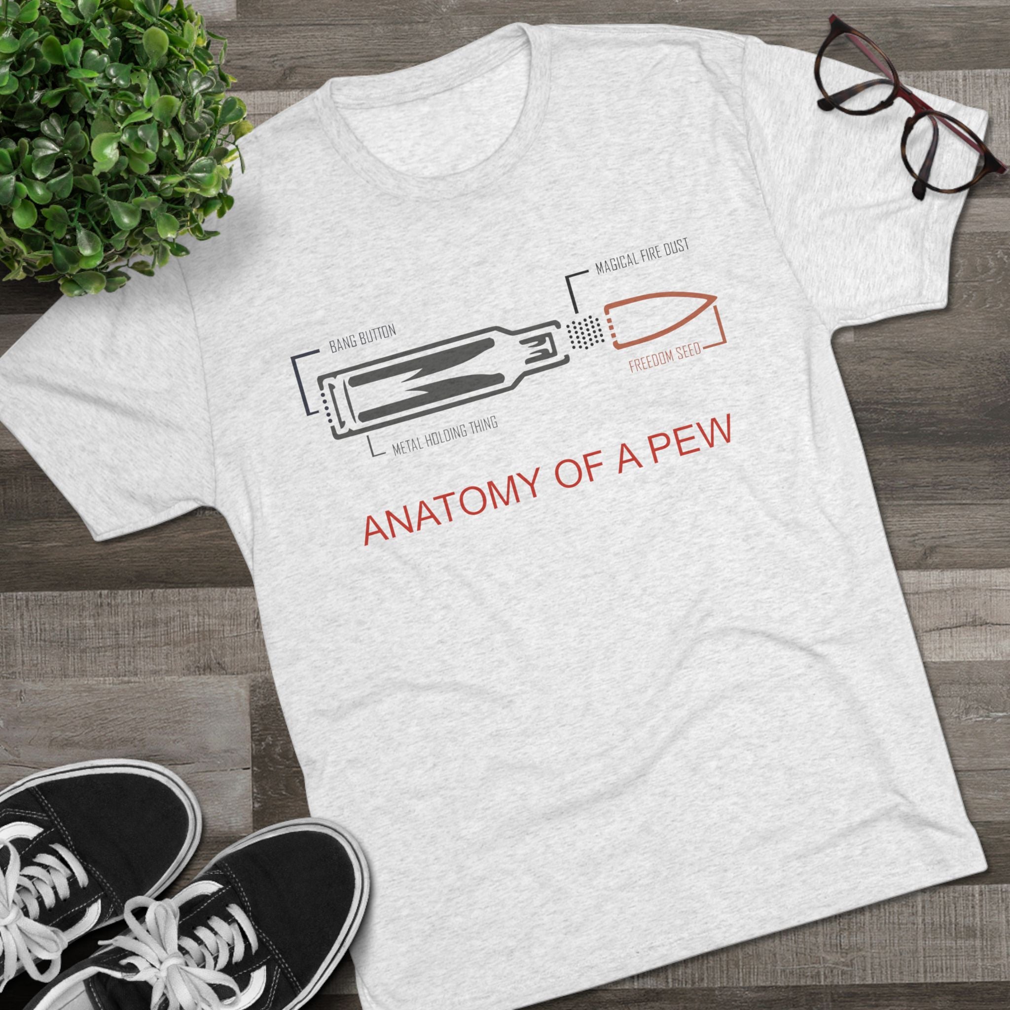 Unisex Tee - Anatomy of Pew Design