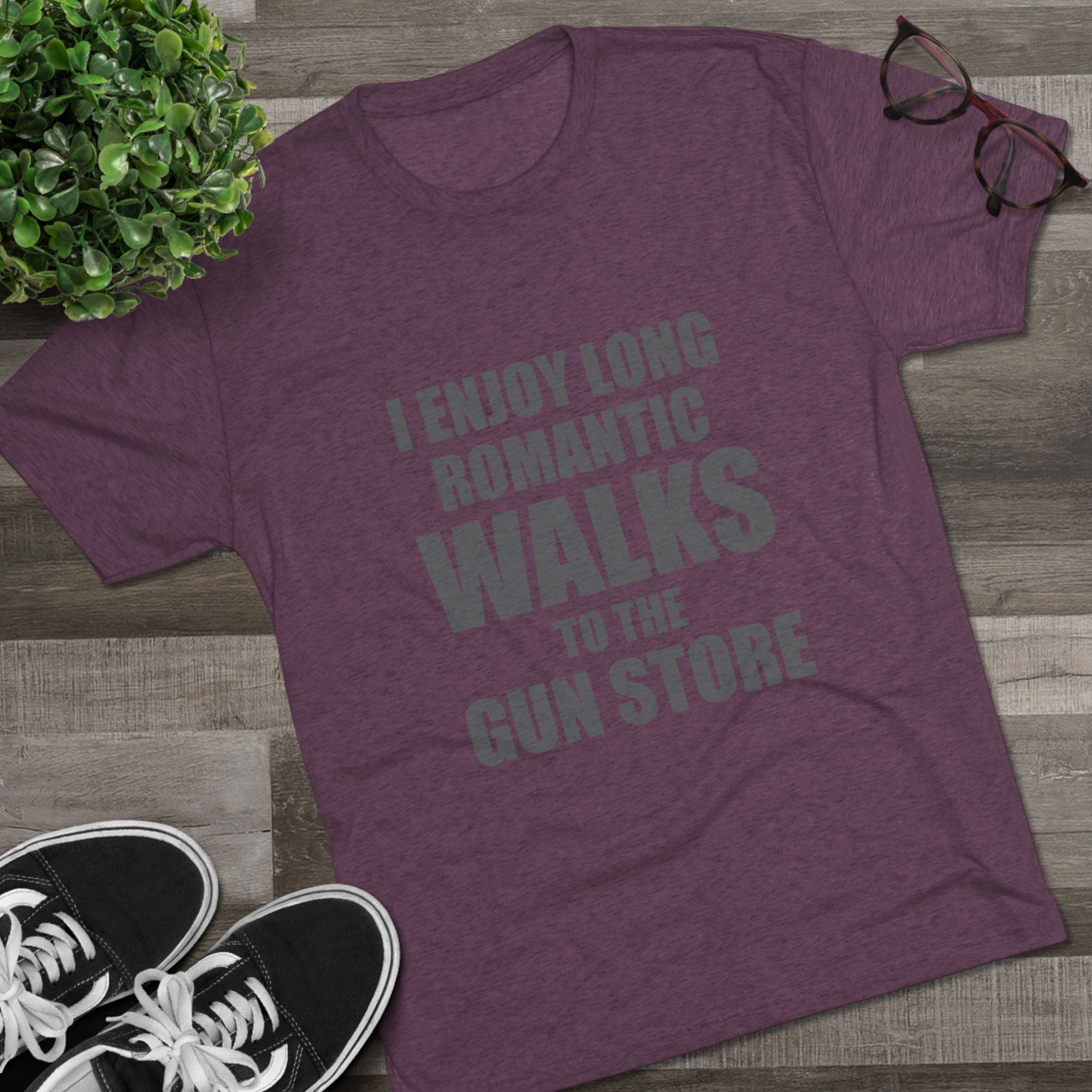 Gun Lover's Tri-Blend Tee - Romantic Walks Design