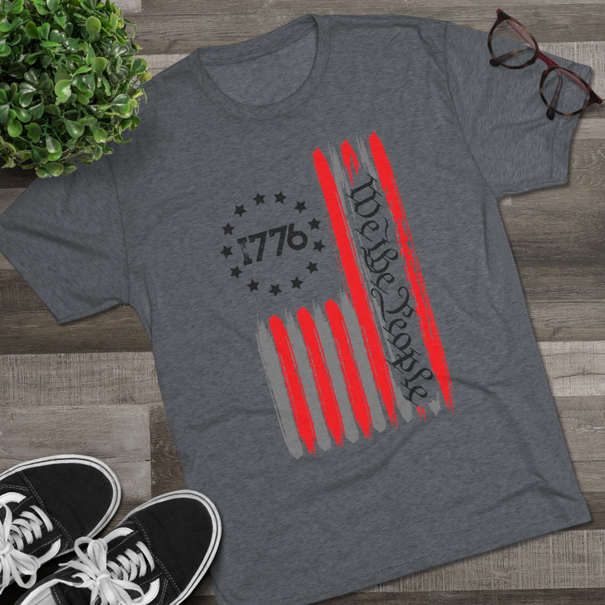 Patriotic Unisex Crew Tee - 1776 Heritage Shirt, USA Pride Apparel, Independence Day Gift, American Flag Top, Casual Summer Tee