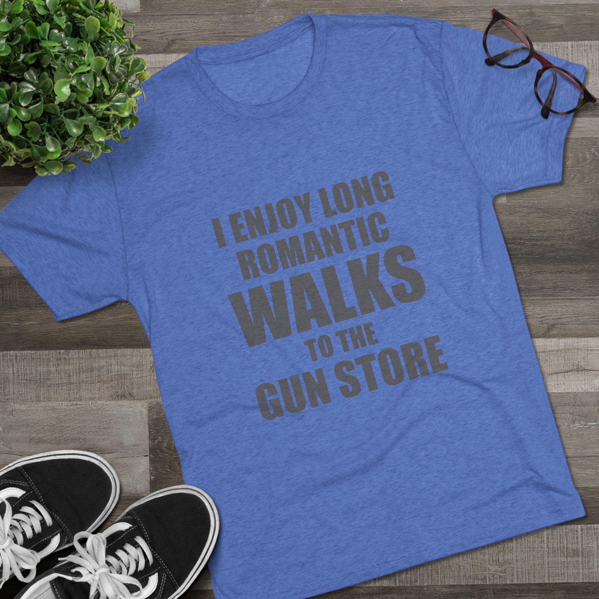 Gun Lover's Tri-Blend Tee - Romantic Walks Design
