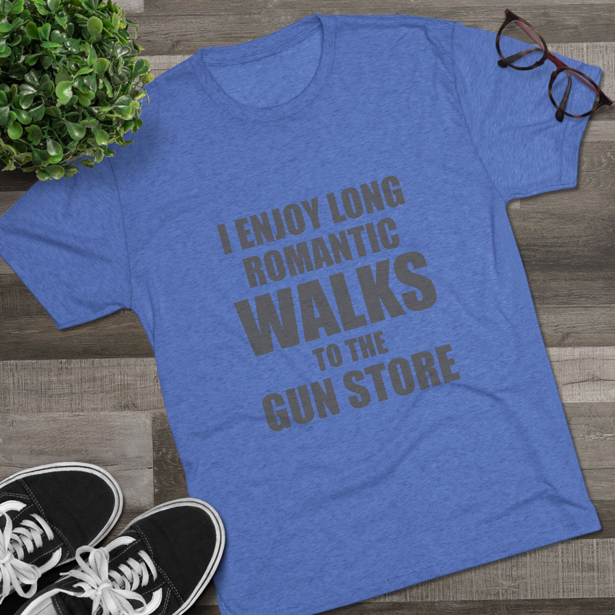 Gun Lover's Tri-Blend Tee - Romantic Walks Design