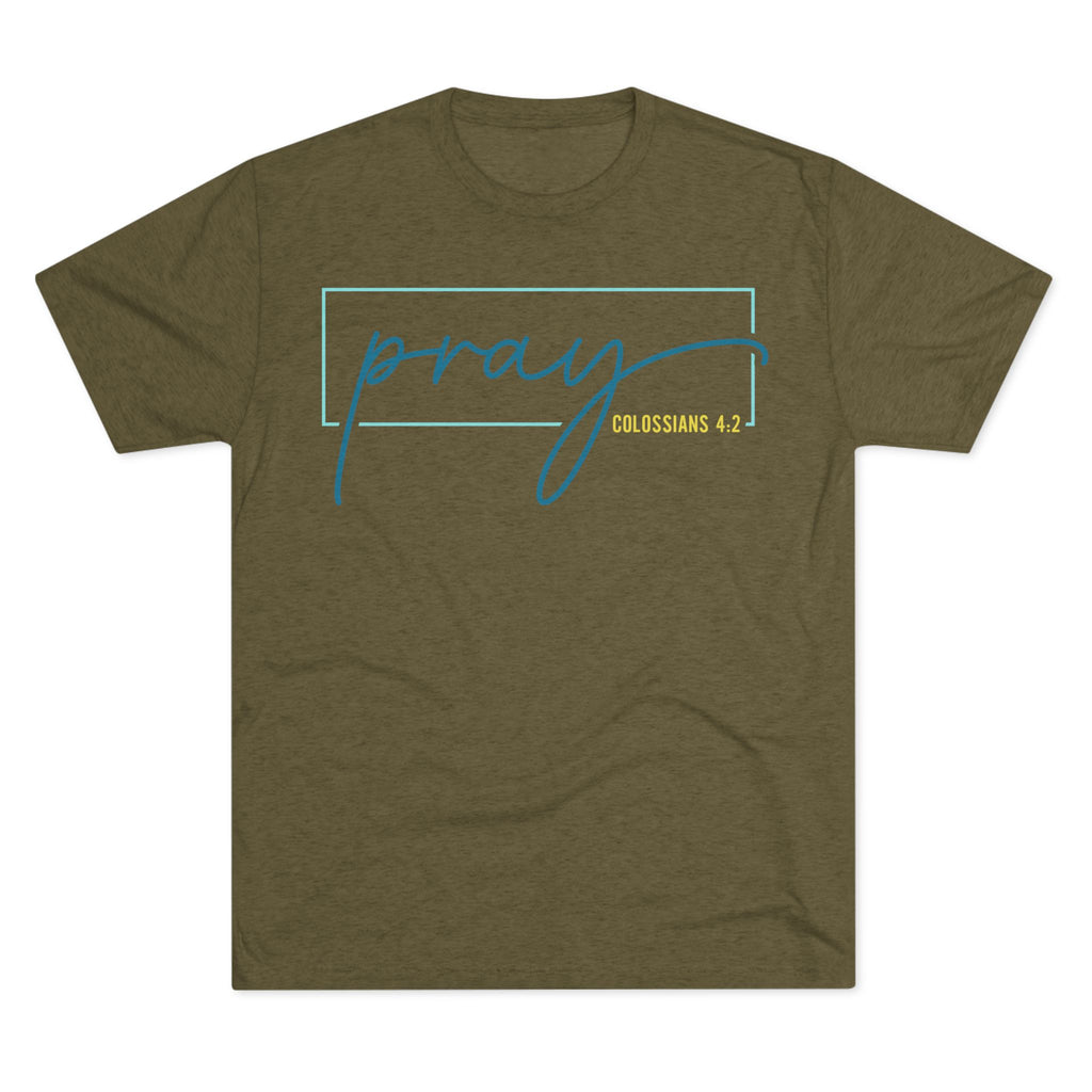 Inspirational Christian Tee - Pray Colossians 4:2, Faith T-Shirt, Religious Apparel, Motivational Gift, Unisex Crew Neck