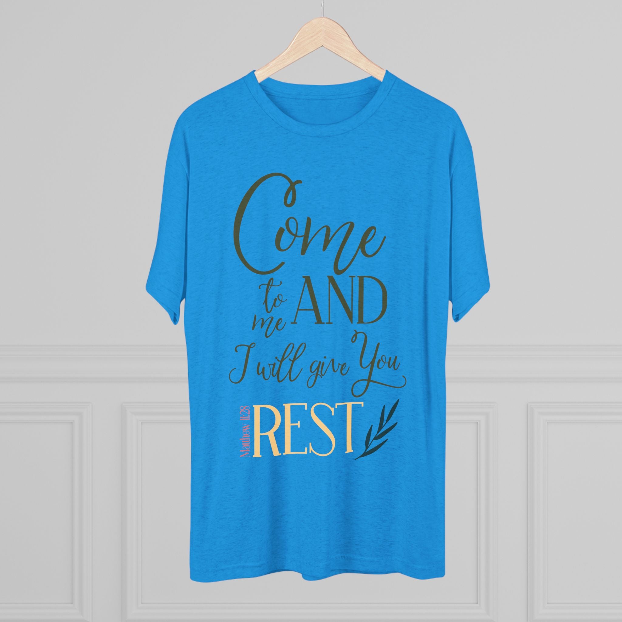 Crew Tee - 'Come to me and I will give you rest' T-Shirt