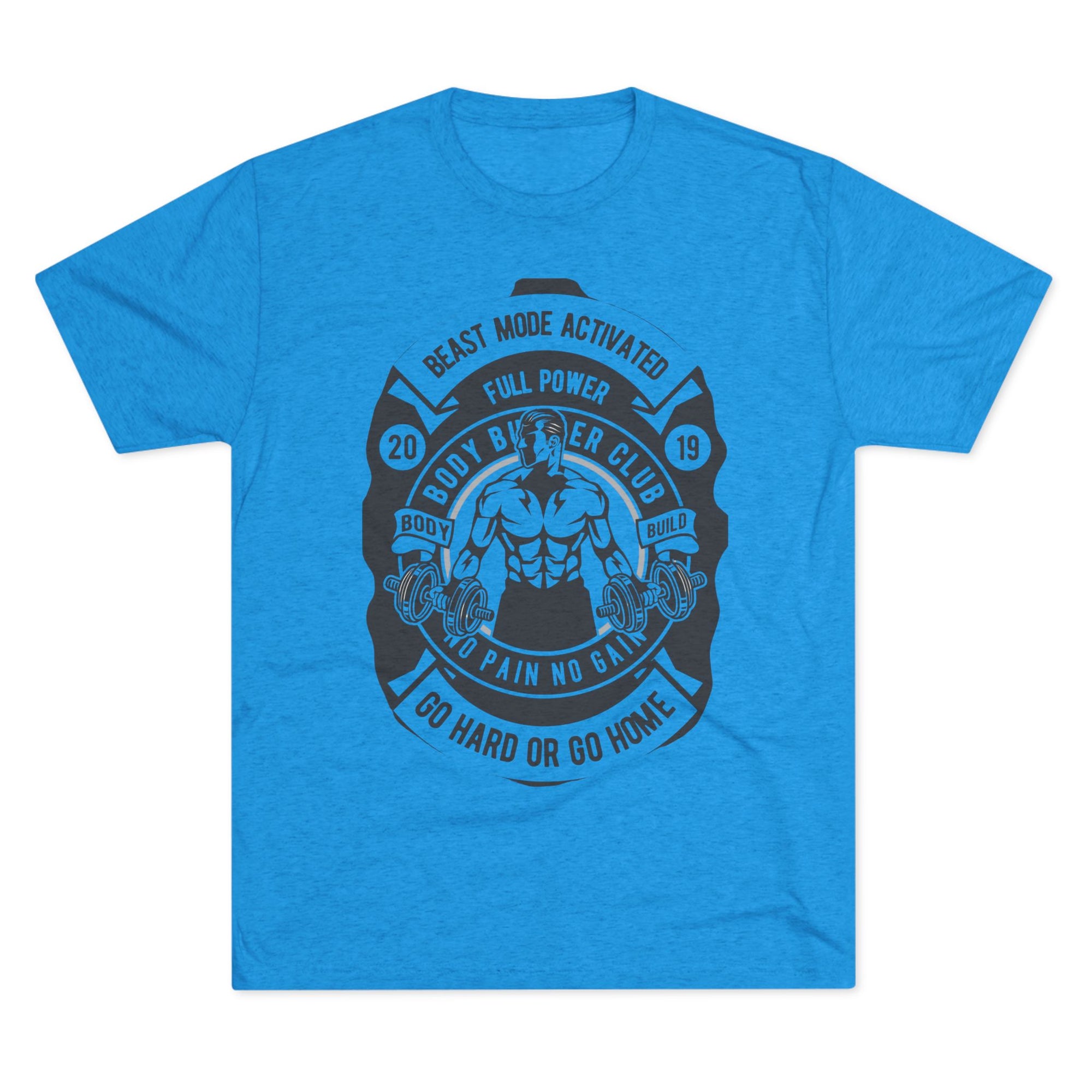 Beast Mode Activated Crew Tee | Gym Shirt, Fitness Apparel, Body Builder Gift, Workout Top, No Pain No Gain Tee