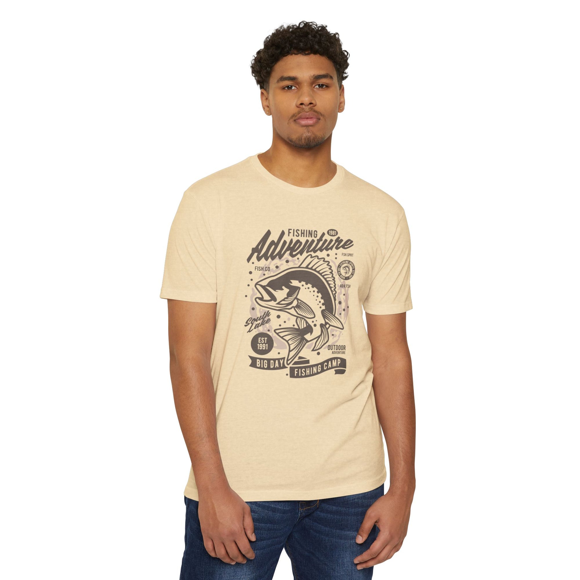 Fishing Adventure T-Shirt | Retro Fishing Tee, Outdoor Enthusiast Shirt, Father's Day Gift, Camp Apparel, Fishing Camp Style