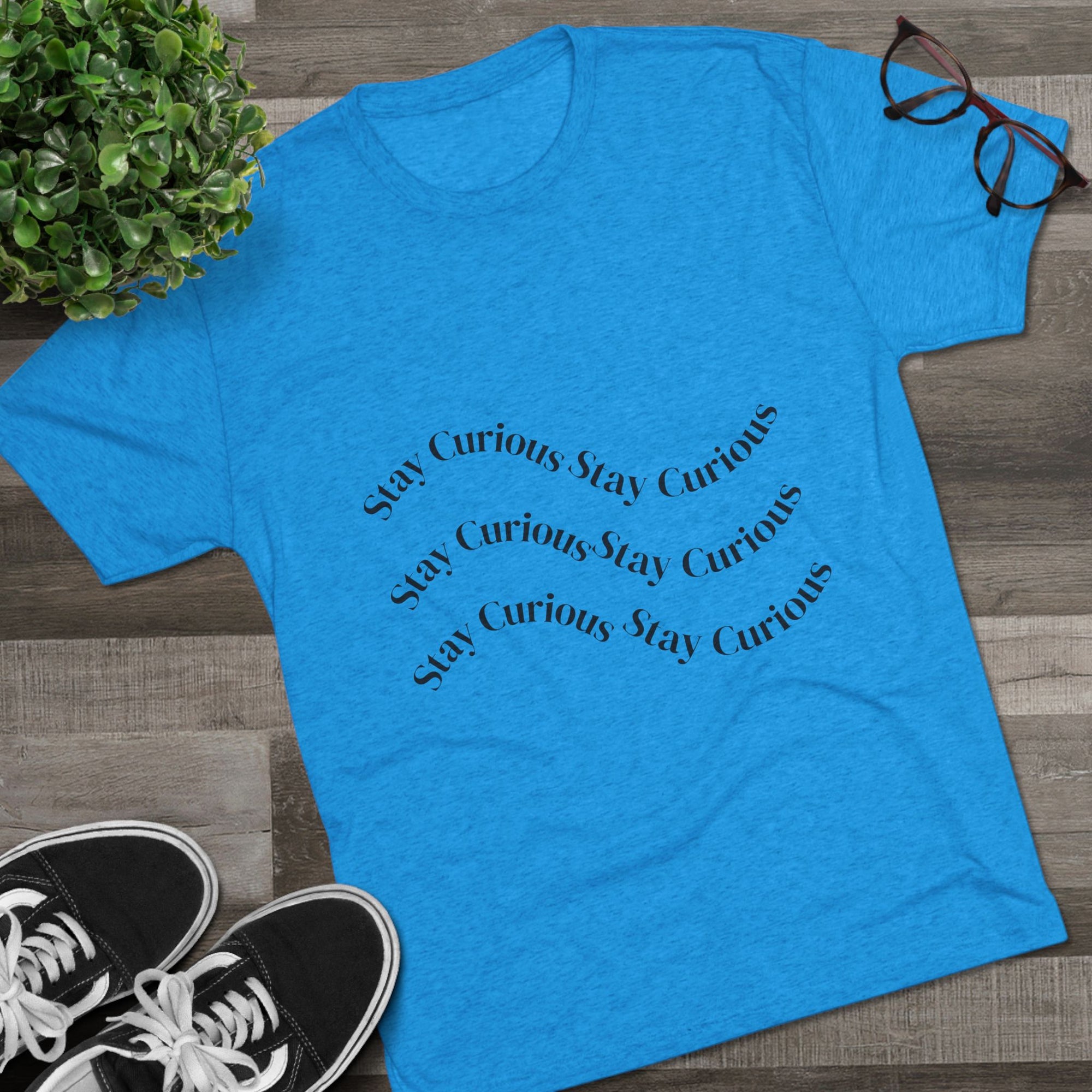 Crew Tee Stay Curious Wave Shirt