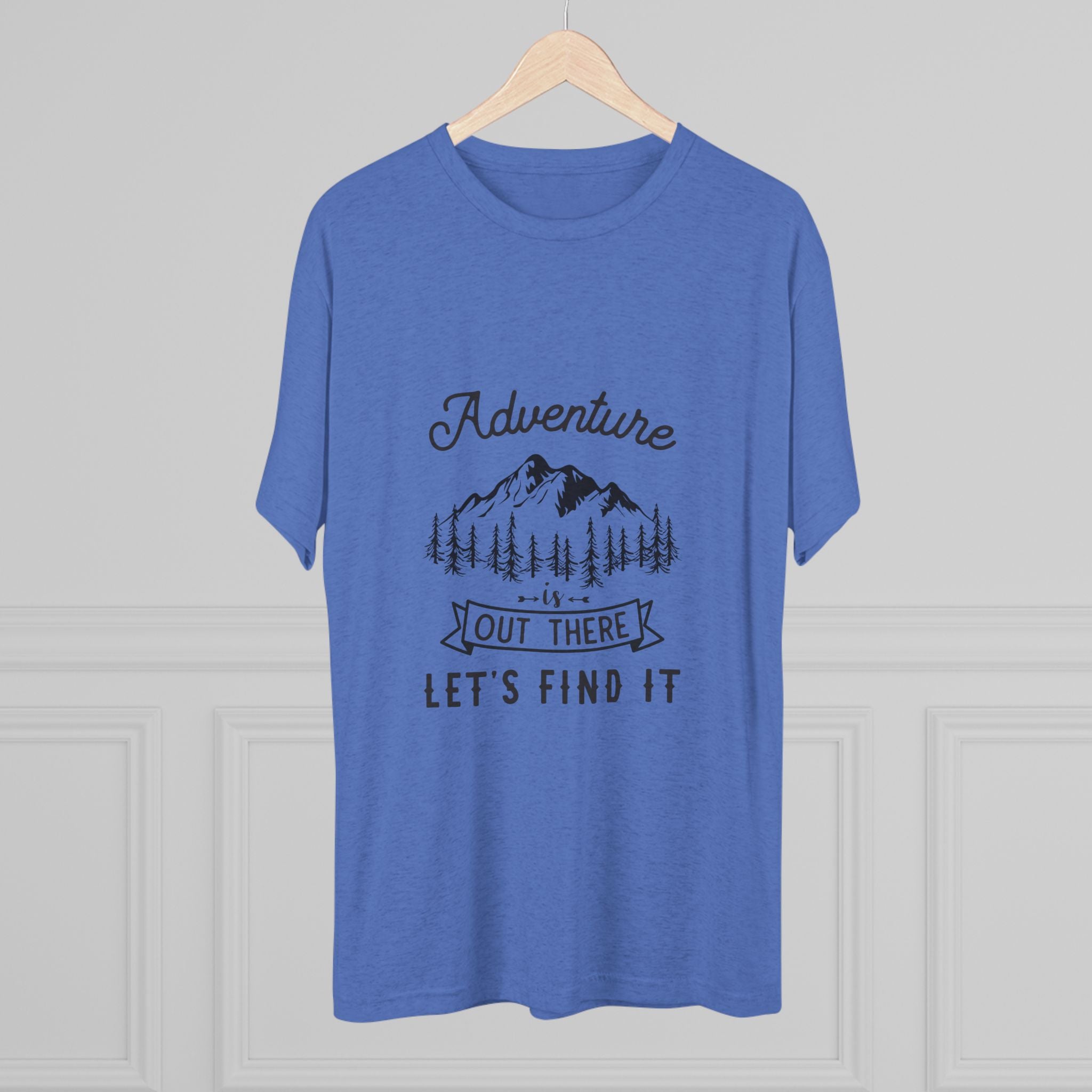 Camping Adventure Tri-Blend Tee - Out There Let's Find It