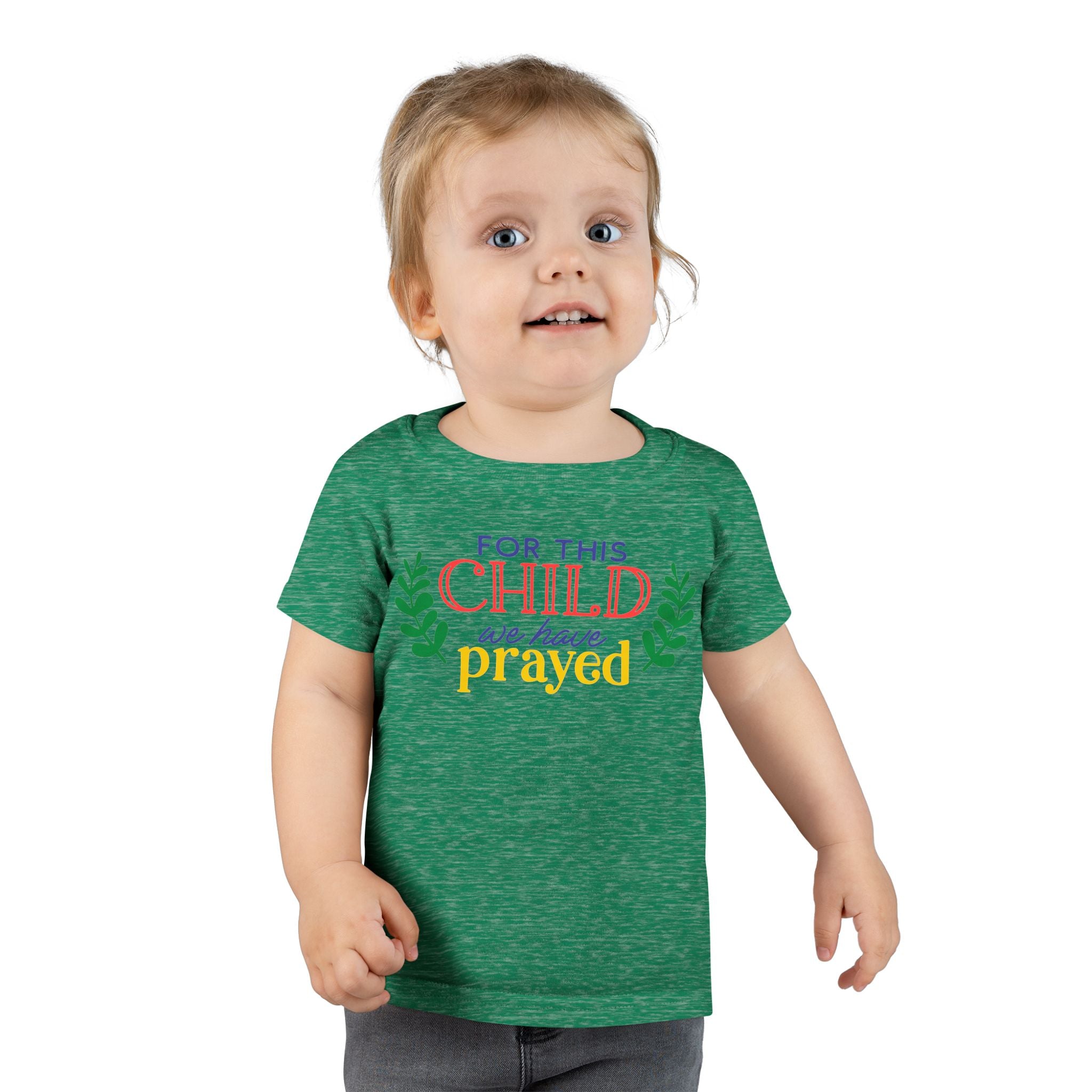 Toddler T-Shirt - "For This Child We Have Prayed" - Cute Gift for Baby Showers, Holidays, Faith-Based Celebrations, Family Events, [...]