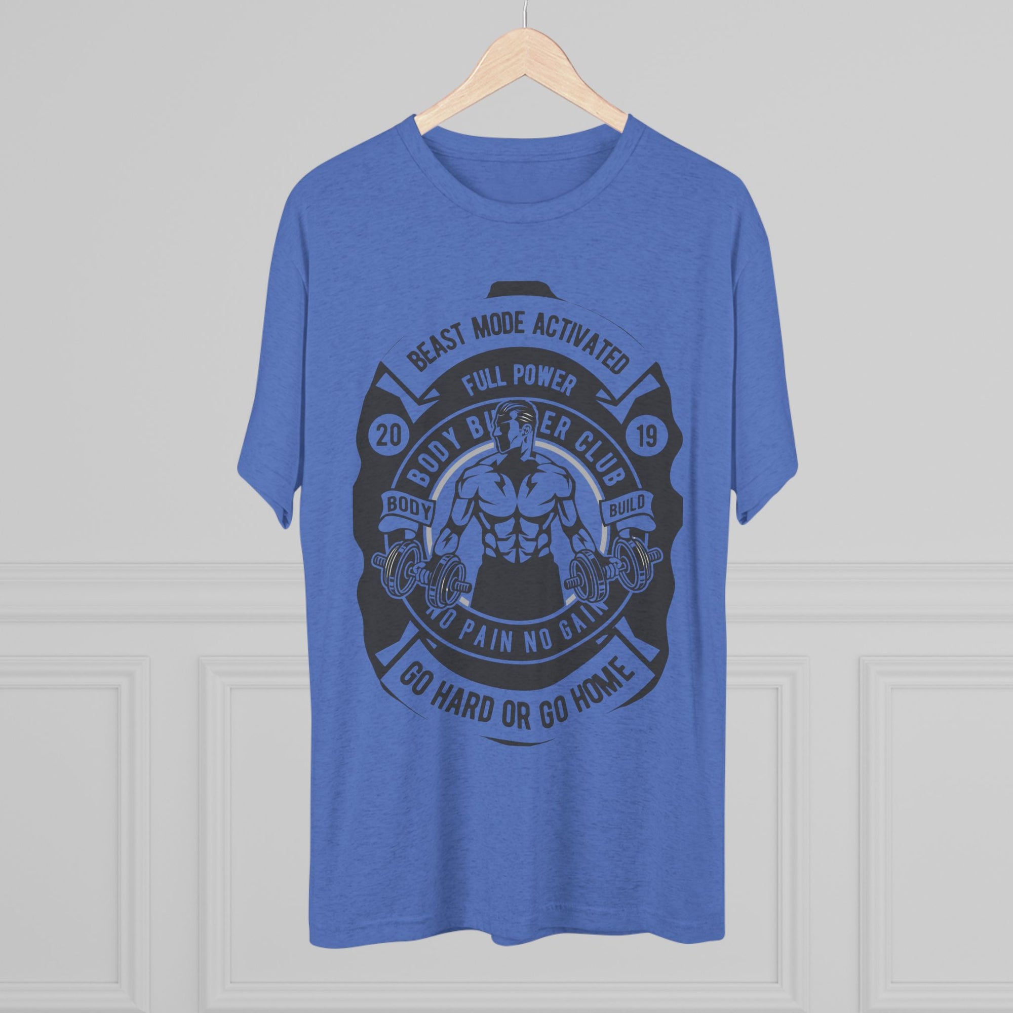 Beast Mode Activated Crew Tee | Gym Shirt, Fitness Apparel, Body Builder Gift, Workout Top, No Pain No Gain Tee