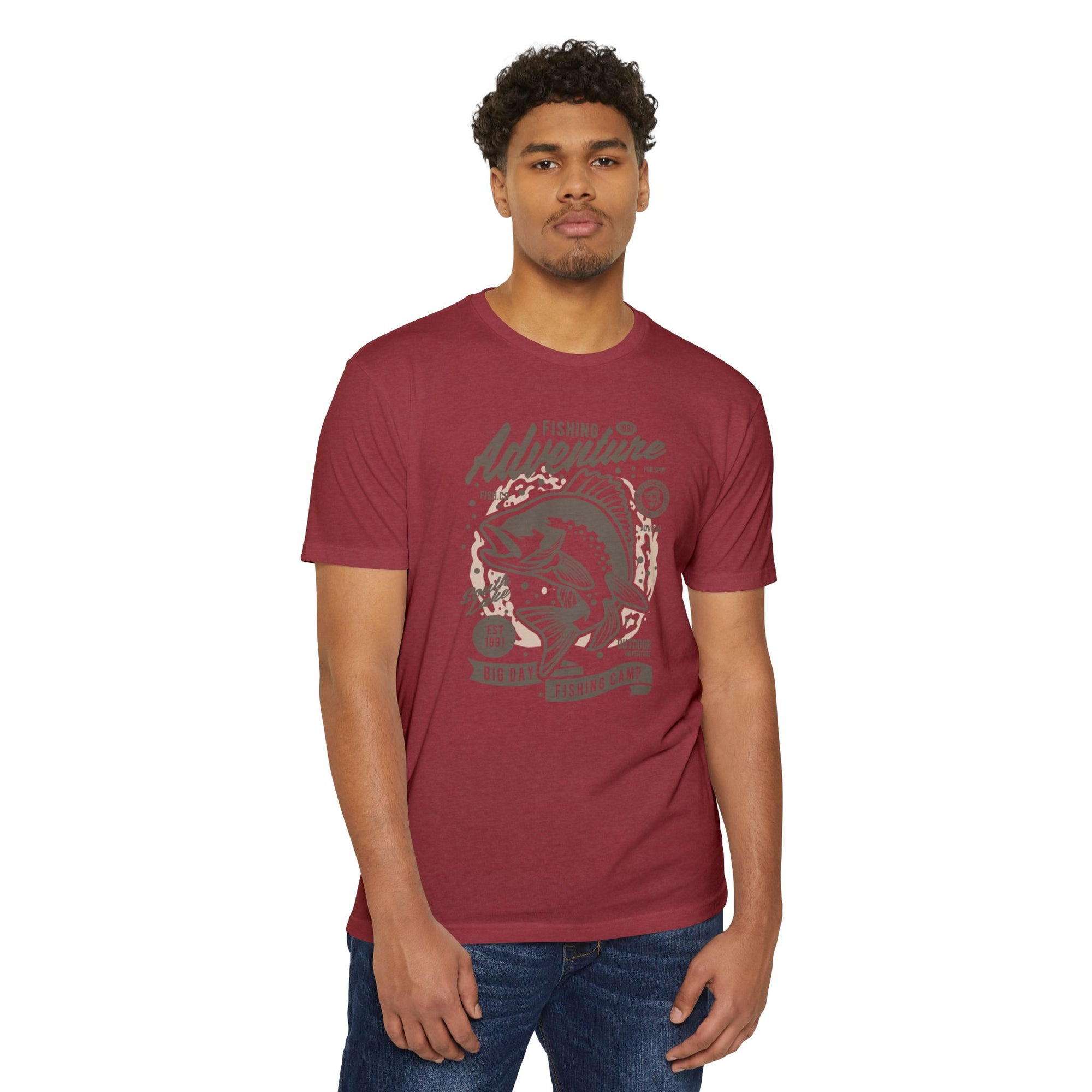 Fishing Adventure T-Shirt | Retro Fishing Tee, Outdoor Enthusiast Shirt, Father's Day Gift, Camp Apparel, Fishing Camp Style