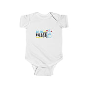 Cute Baby Bodysuit - "But First Milk" Infant Outfit, Newborn Gift, Baby Shower Present, Cute Baby Clothing, Funny Onesie
