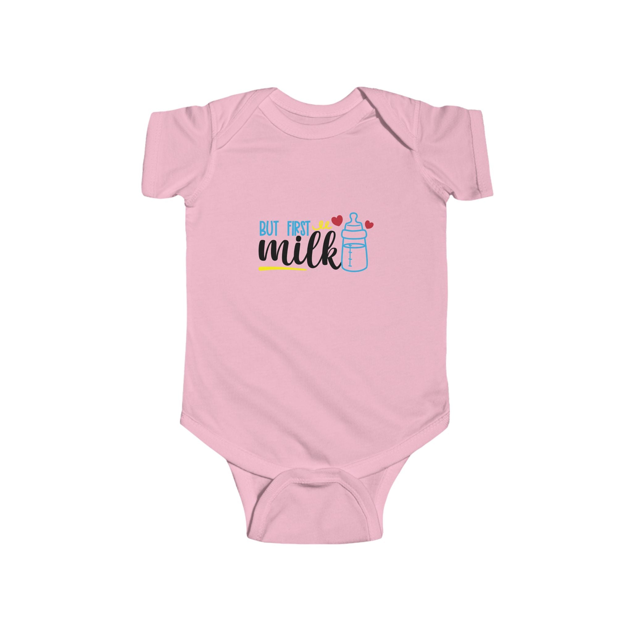 Cute Baby Bodysuit - "But First Milk" Infant Outfit, Newborn Gift, Baby Shower Present, Cute Baby Clothing, Funny Onesie