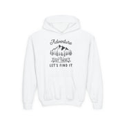 Adventure Awaits Kids Sweatshirt, Youth Outdoor Hoodie, Nature Lover Gift, Camping Sweatshirt, Adventure is Out There Sweatshirt