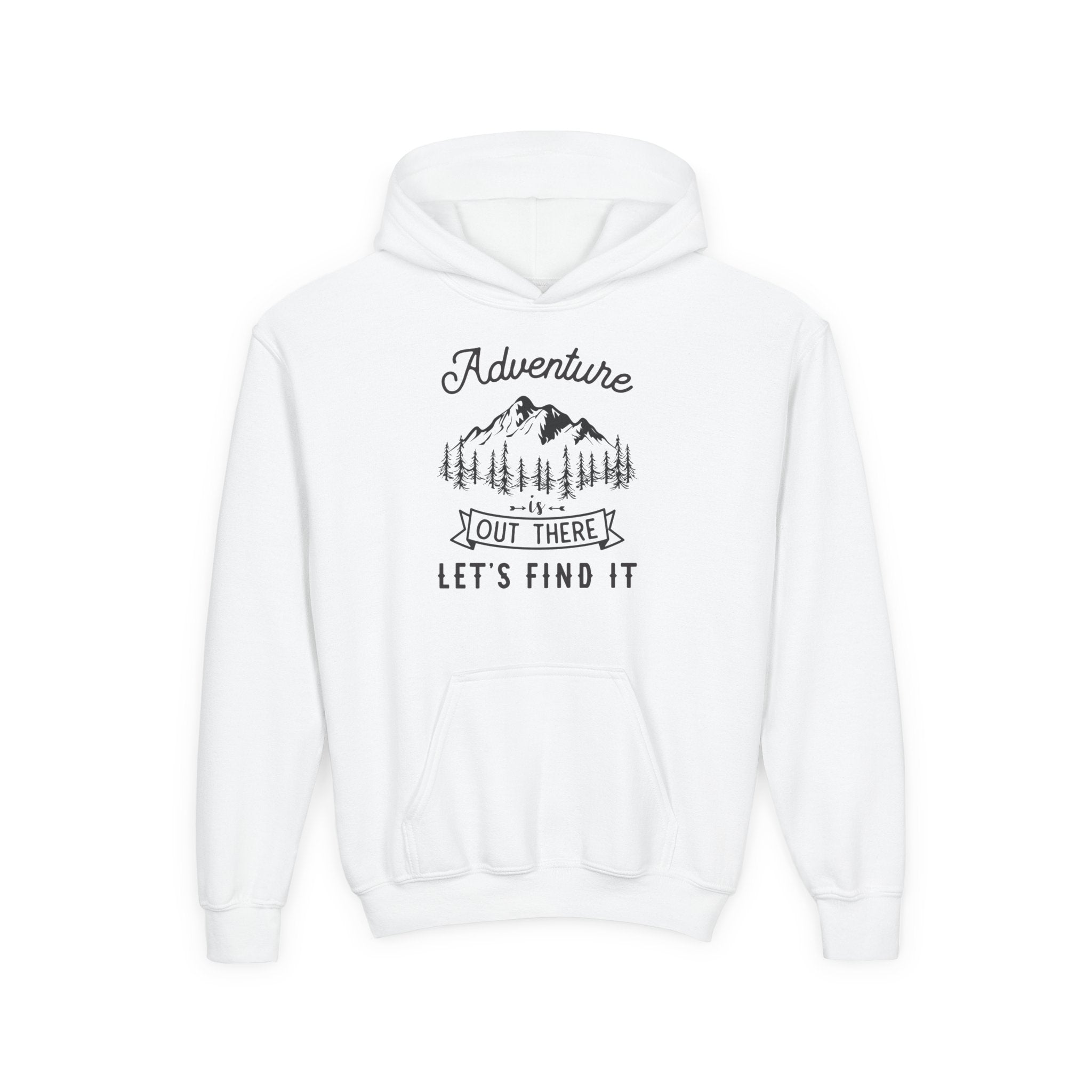 Adventure Awaits Kids Sweatshirt, Youth Outdoor Hoodie, Nature Lover Gift, Camping Sweatshirt, Adventure is Out There Sweatshirt