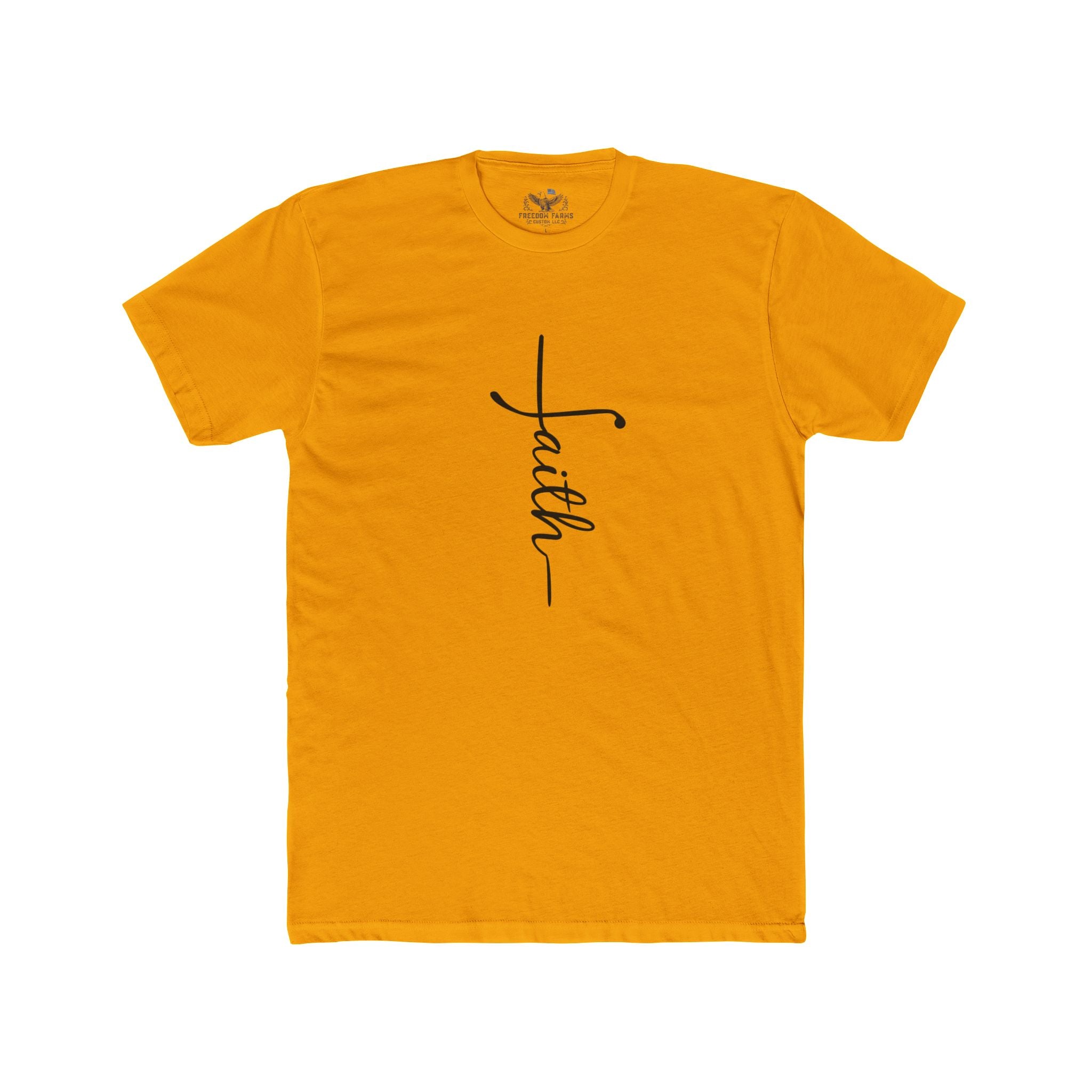 Faith Unisex Cotton Crew Tee, Inspirational Shirt, Casual Wear, Gift for Believers, Faith-Based Clothing, Everyday Style