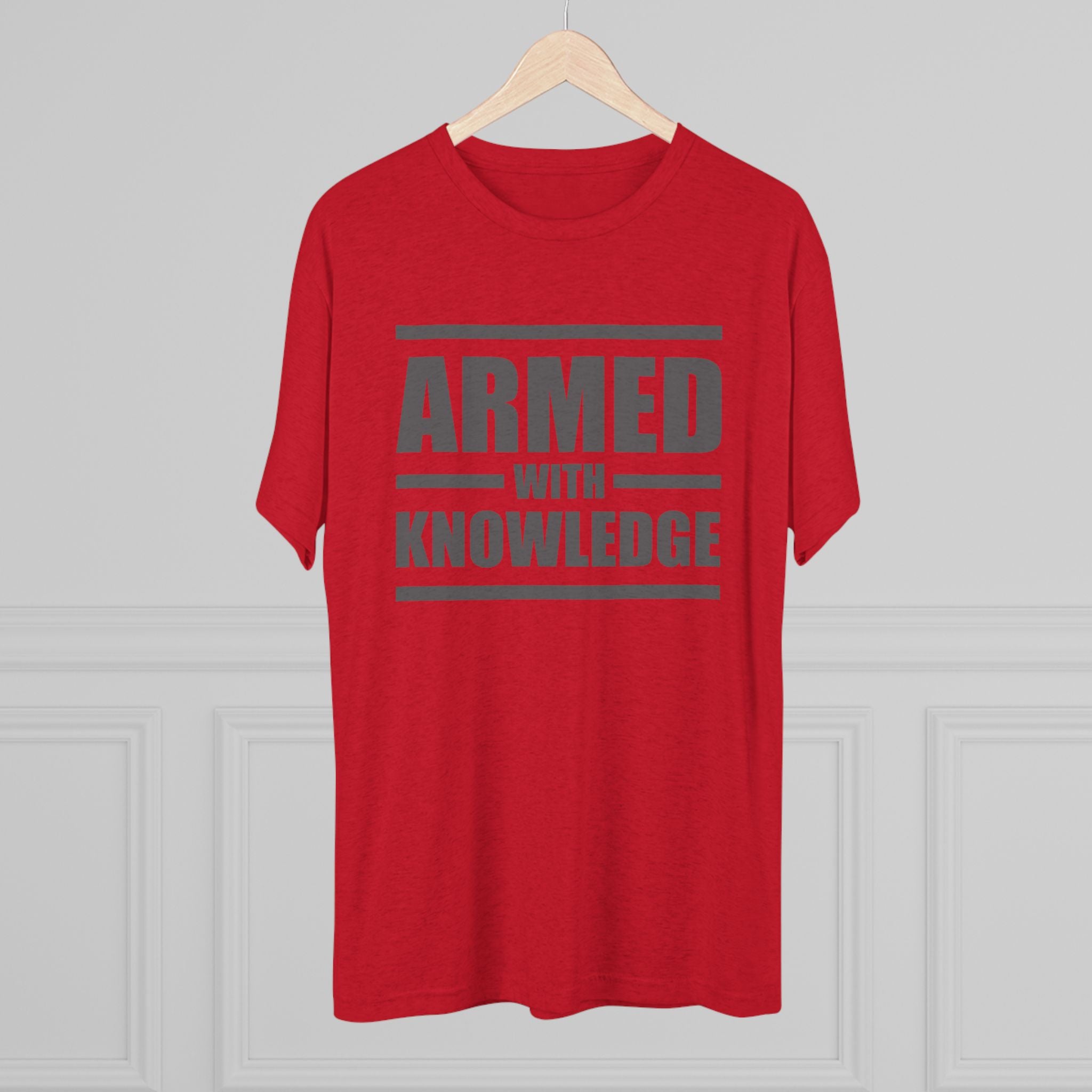 Knowledge Seeker Tri-Blend Tee - Armed with Knowledge