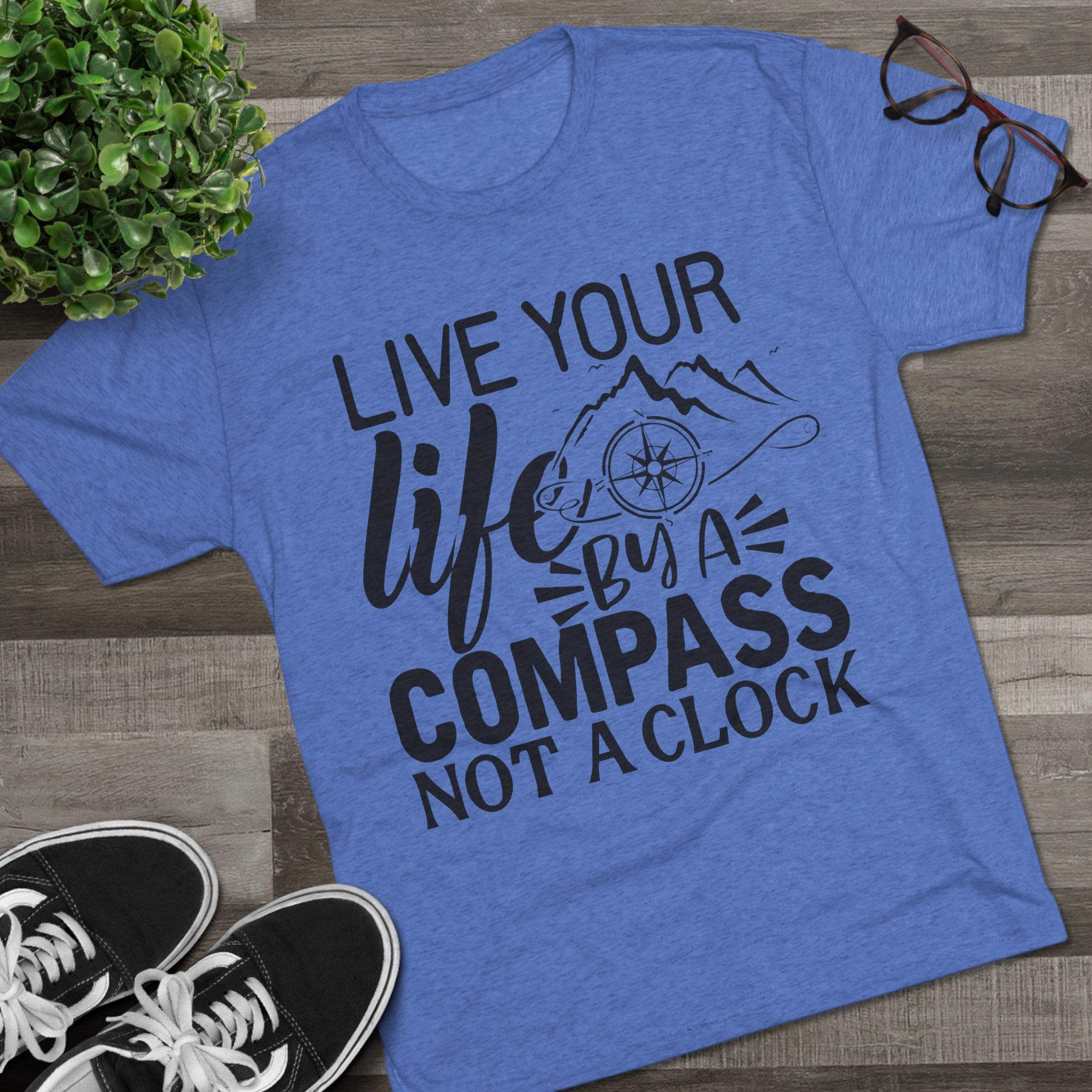 Adventures Await Tri-Blend Tee | Wanderlust Shirt, Travel Gift, Nature Lover Tee, Outdoor Adventure Shirt, Inspirational T-Shirt