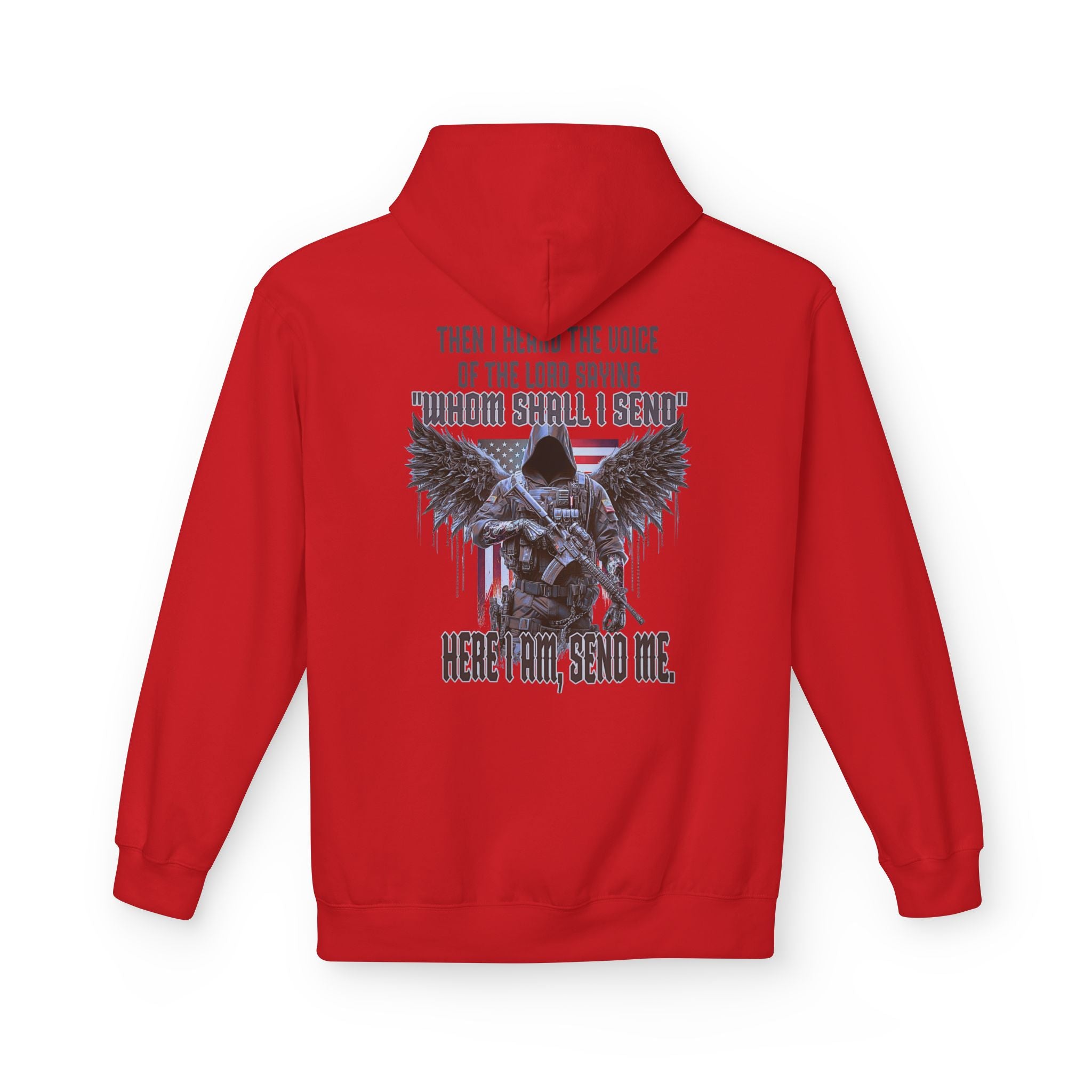 Hoodie - Isaiah 6:8 Inspirational Scripture Design