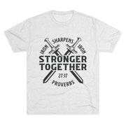 Unisex Tee - Iron Sharpens Iron Inspirational Quote Shirt