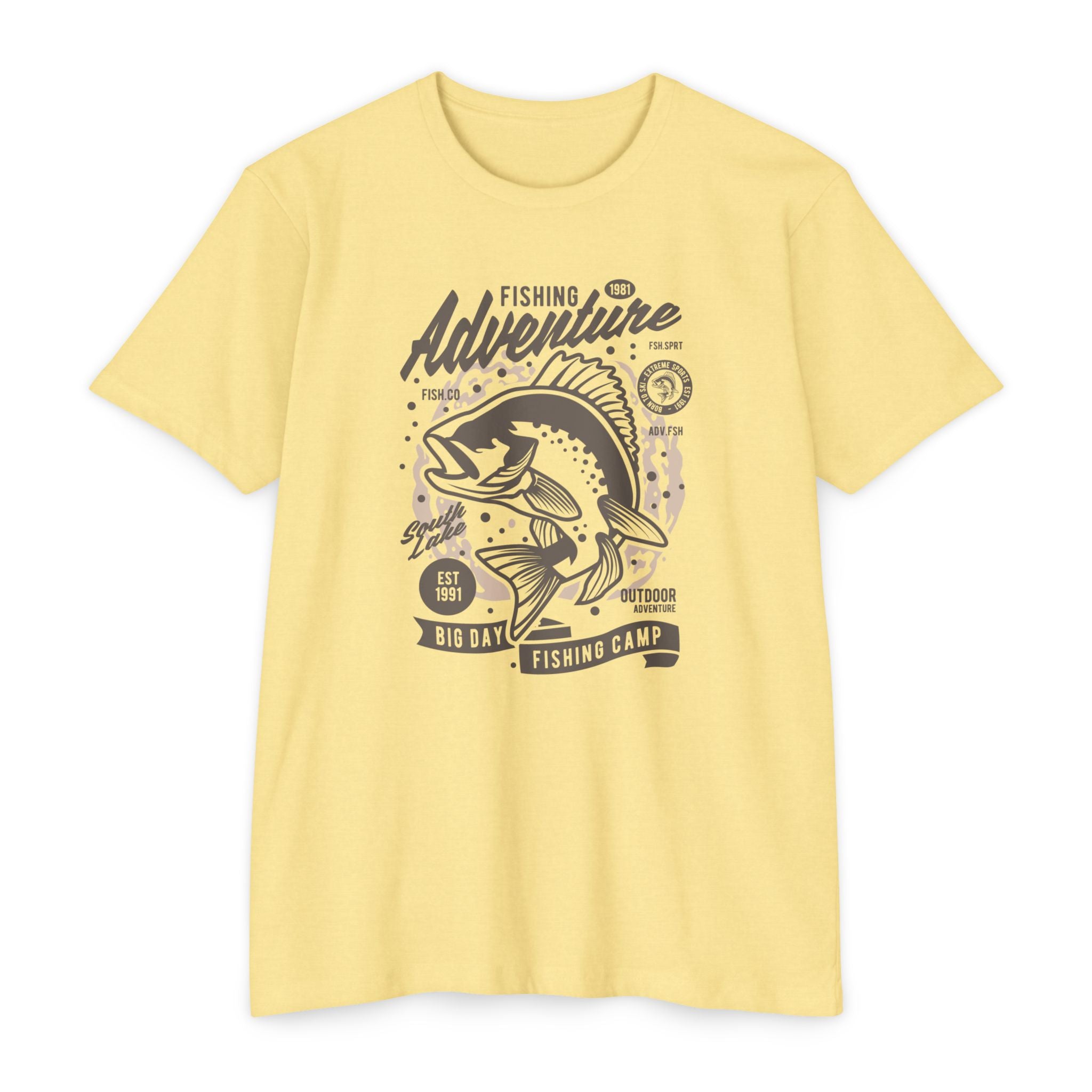 Fishing Adventure T-Shirt | Retro Fishing Tee, Outdoor Enthusiast Shirt, Father's Day Gift, Camp Apparel, Fishing Camp Style