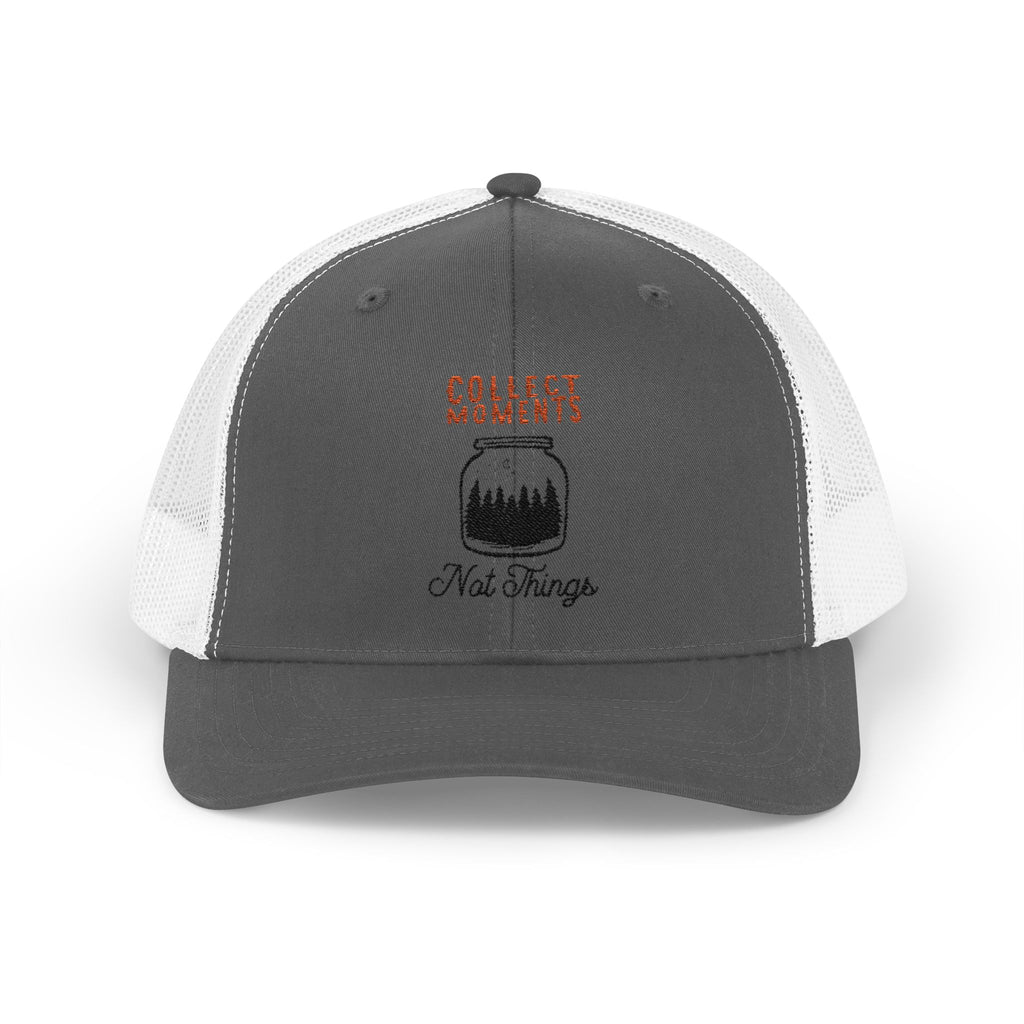 Collect Moments Snapback Trucker Cap, Outdoor Hat, Gift for Him, Adjustable Cap, Adventure Cap, Festival Wear, Nature Lover Gift