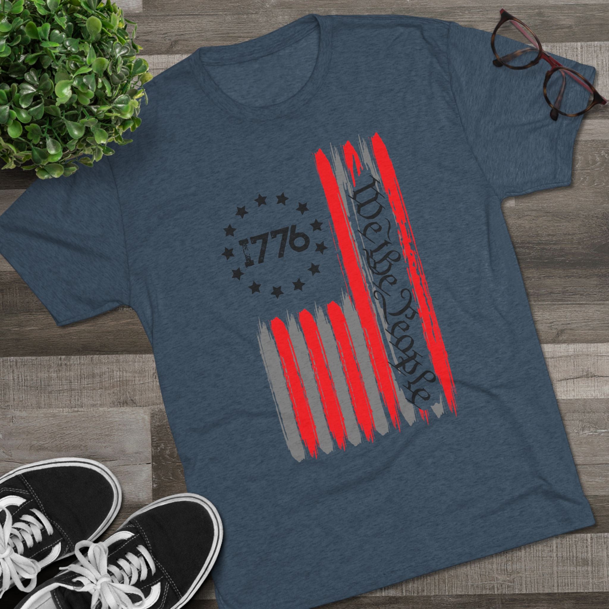 Patriotic Unisex Crew Tee - 1776 Heritage Shirt, USA Pride Apparel, Independence Day Gift, American Flag Top, Casual Summer Tee