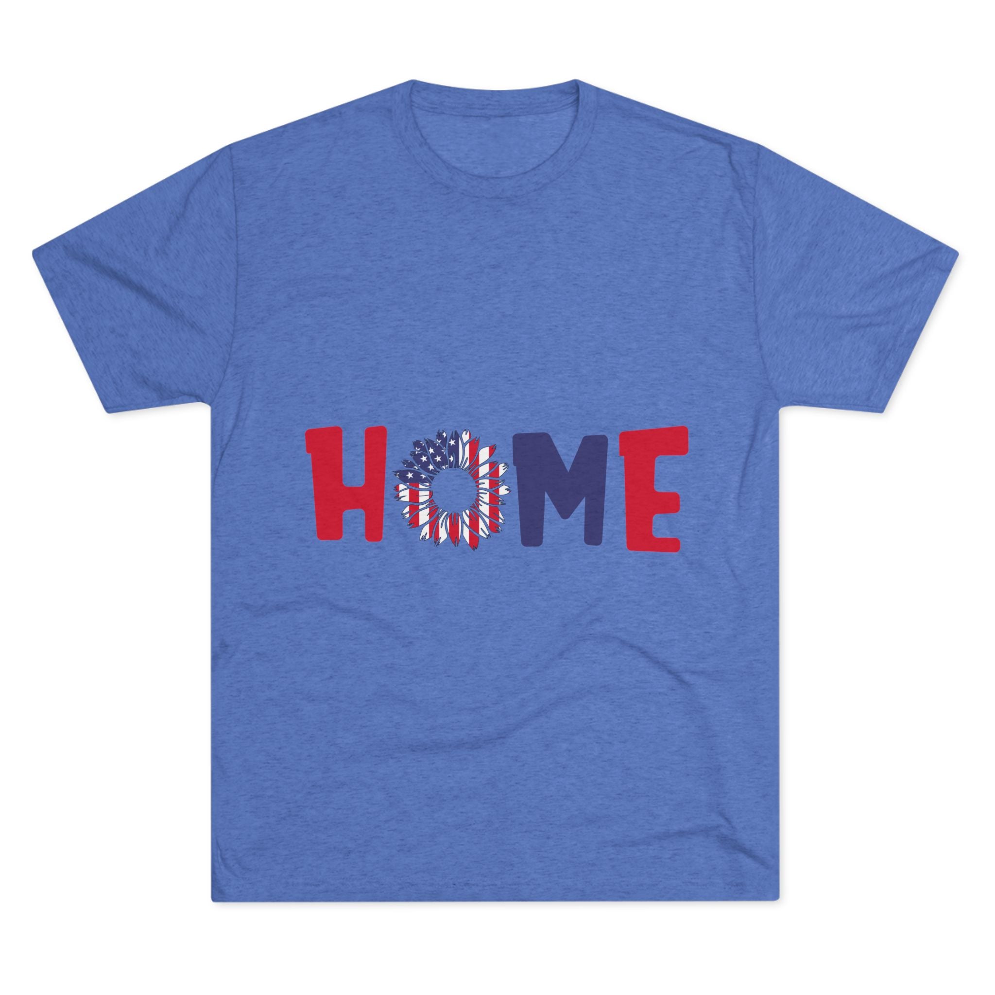 Graphic Tee Home in Red White and Blue Unisex Shirt
